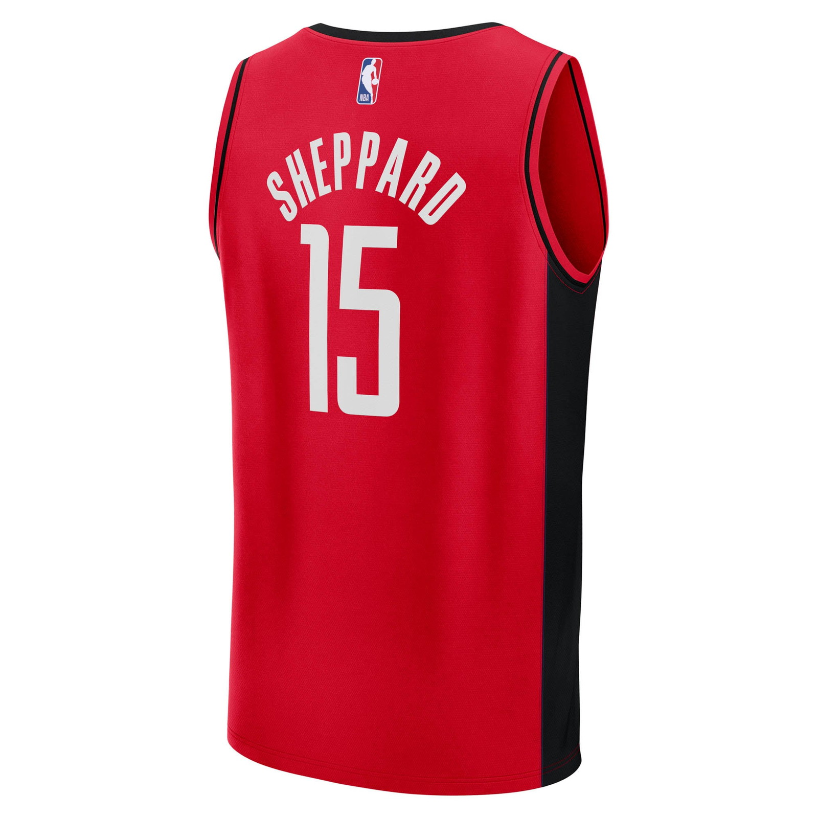 Houston Rockets Reed Sheppard Fast Break Fan Version Jersey Icon Edition Red - back view