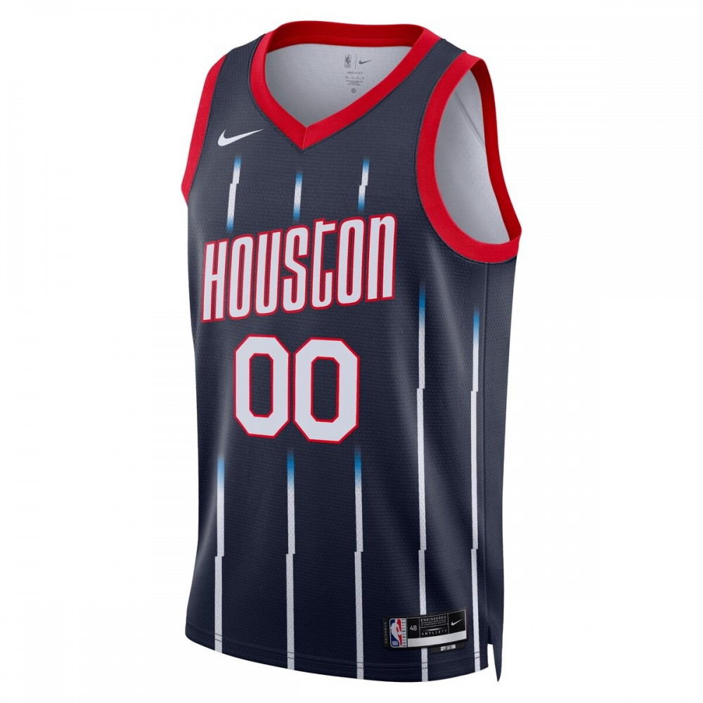 Houston Rockets Unisex 2022/23 Swingman Custom Jersey City Edition Navy - second front view