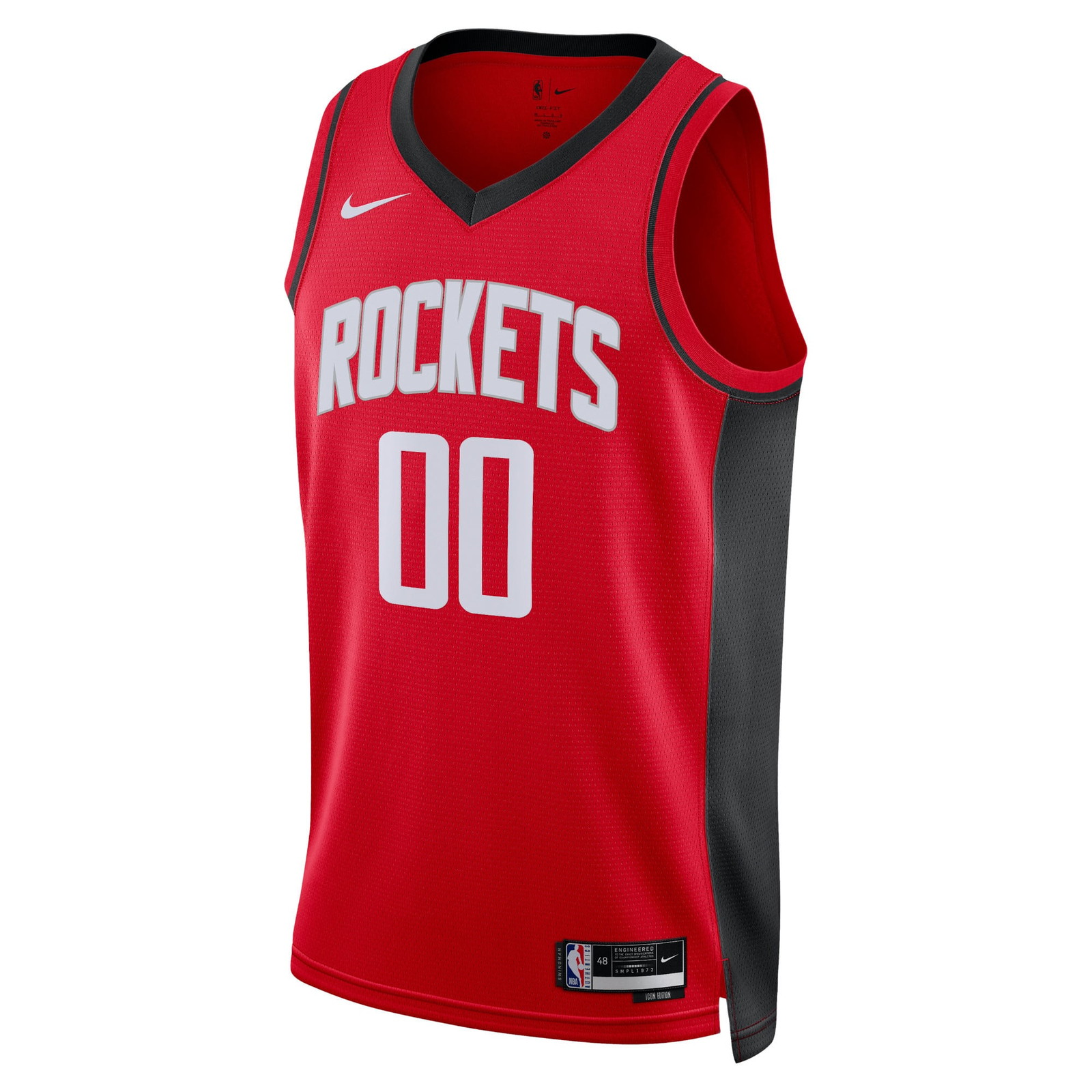 Houston Rockets Unisex Swingman Custom Jersey Red Icon Edition - front view
