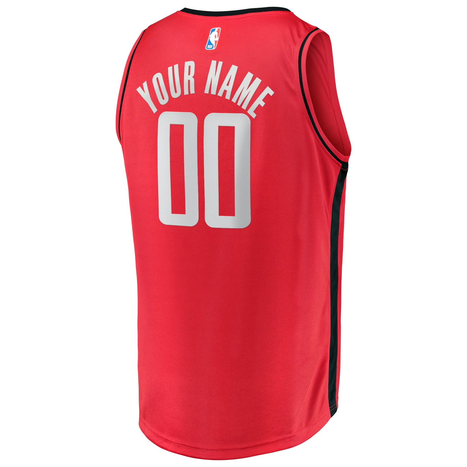 Houston Rockets Youth Fast Break Custom Fan Version Jersey Icon Edition – Red - back view