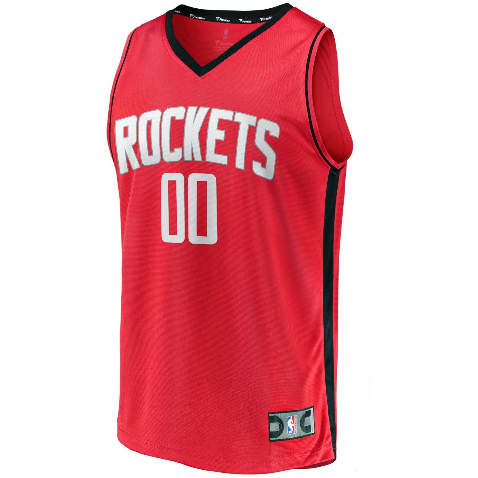 Houston Rockets Youth Fast Break Custom Fan Version Jersey Icon Edition – Red - front view