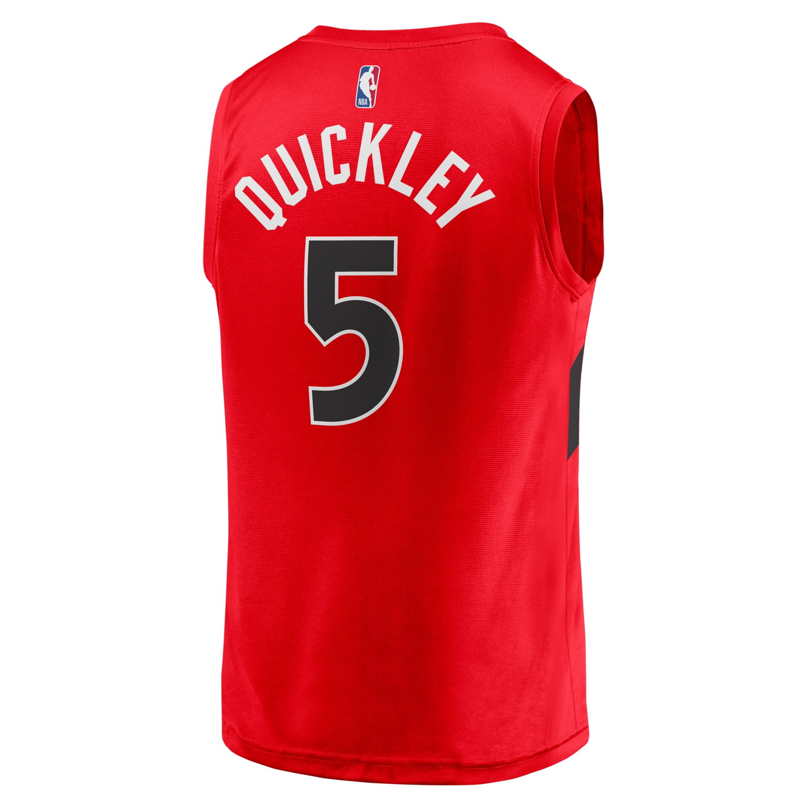 Immanuel Quickley Toronto Raptors Fast Break Player Jersey Icon Edition Red - back view