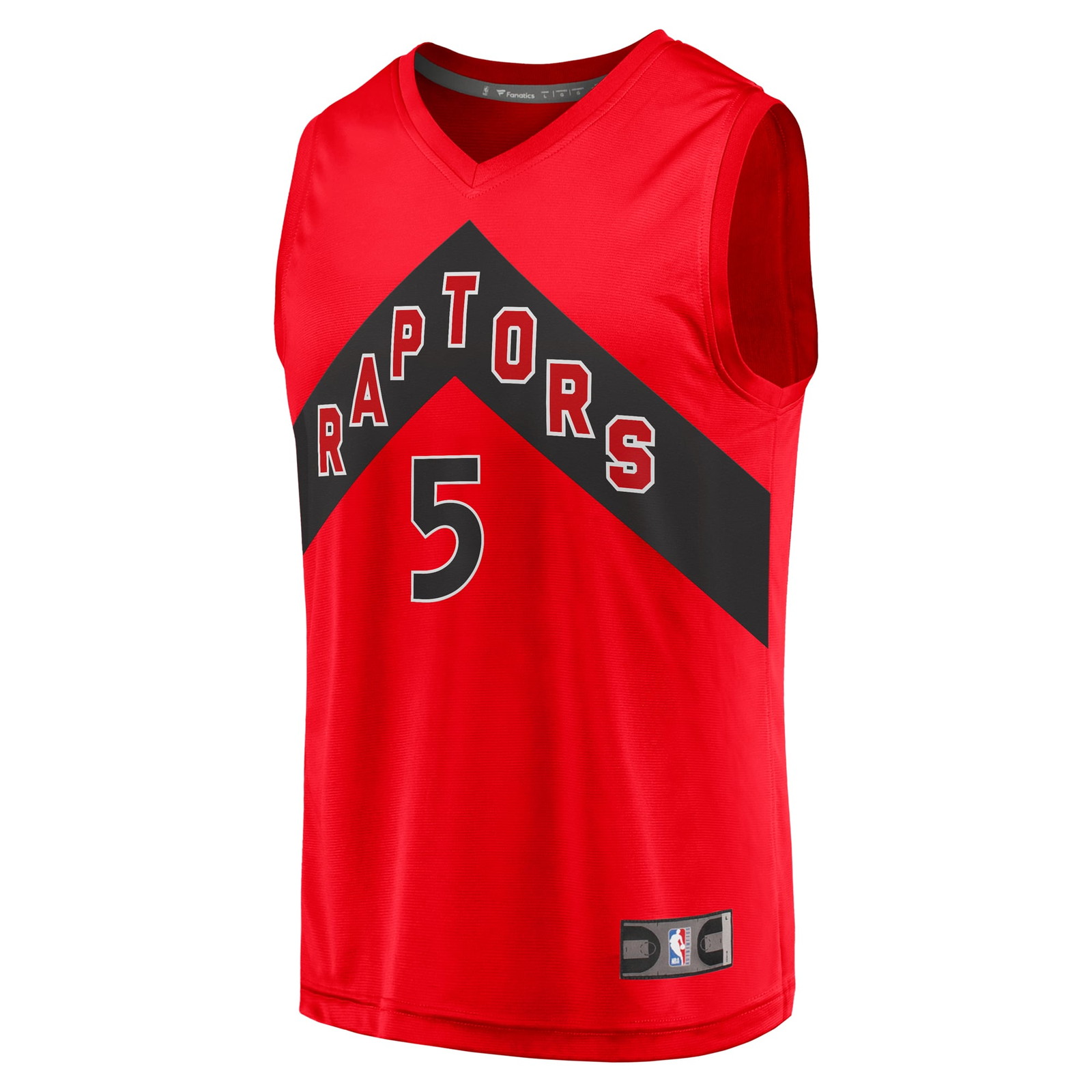Immanuel Quickley Toronto Raptors Fast Break Player Jersey Icon Edition Red - front view