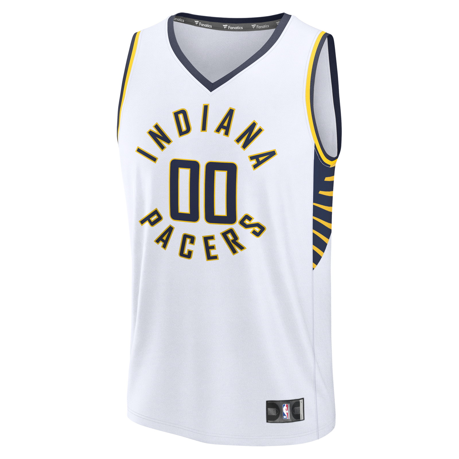 Indiana Pacers Fast Break Custom Jersey Icon Edition White - front view
