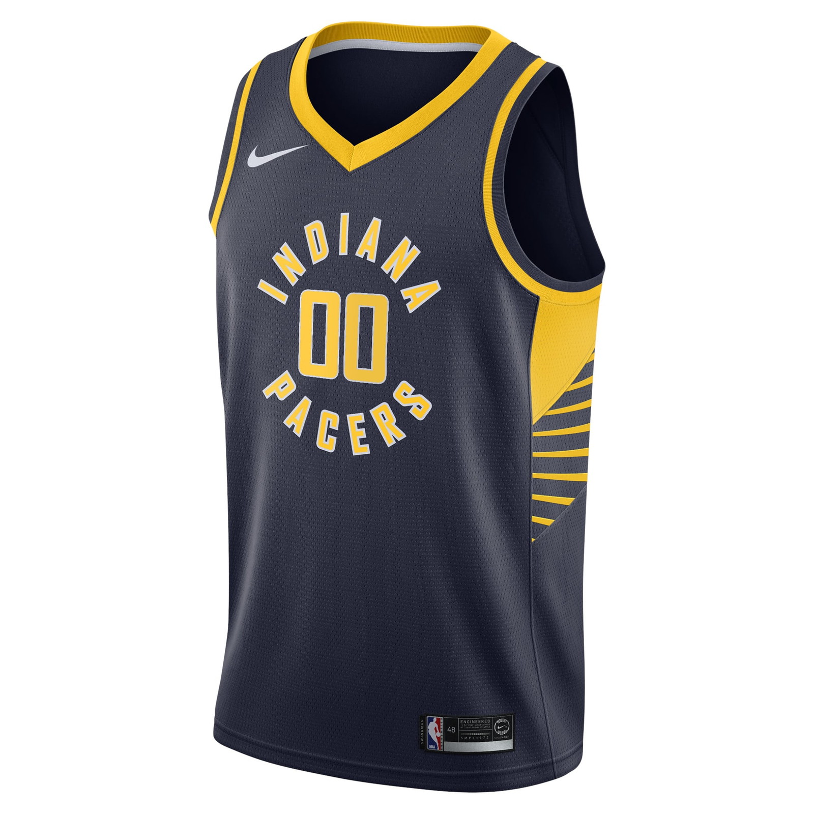 Indiana Pacers Swingman Custom Jersey Navy Icon Edition - front view