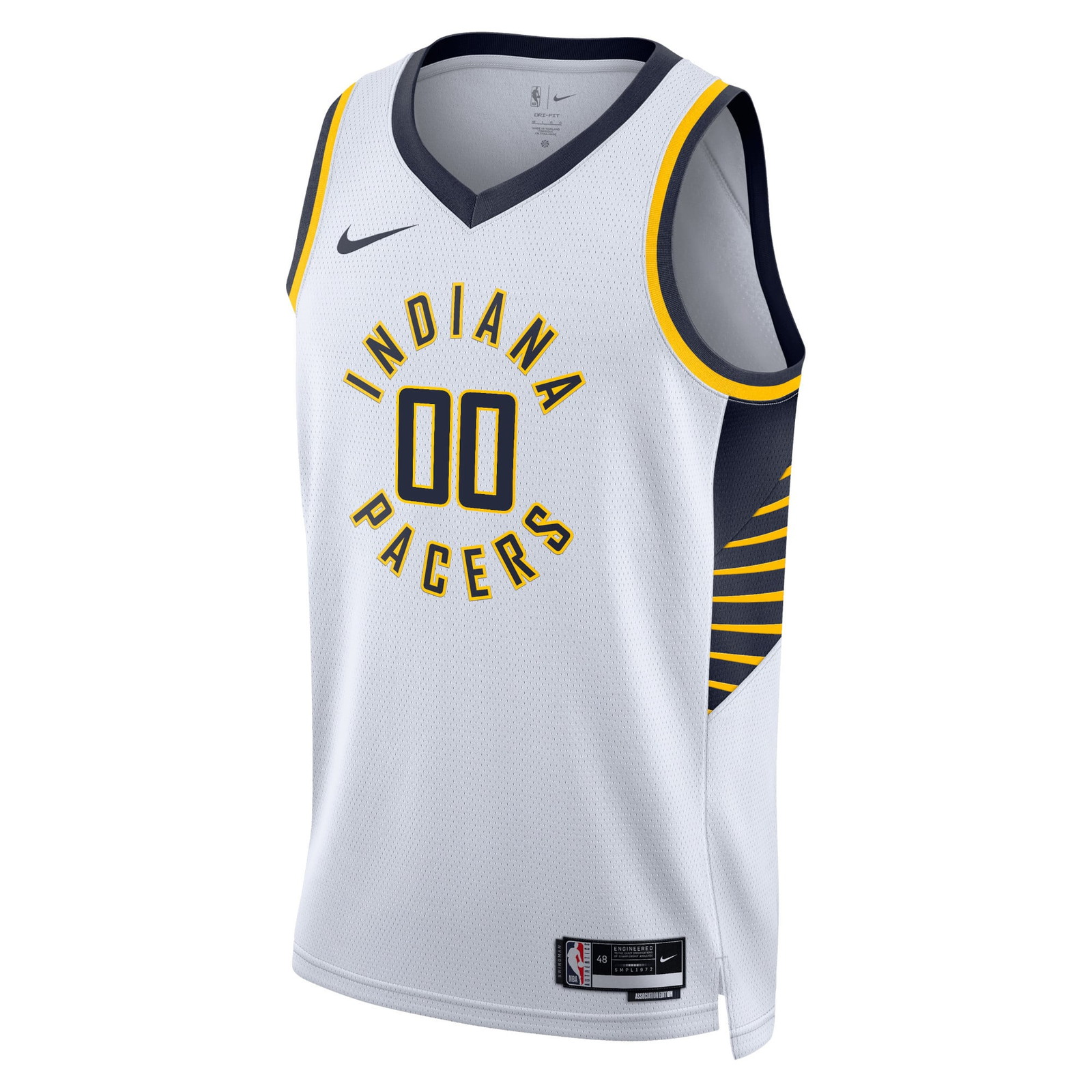 Indiana Pacers Unisex Swingman Custom Jersey White Association Edition - front view