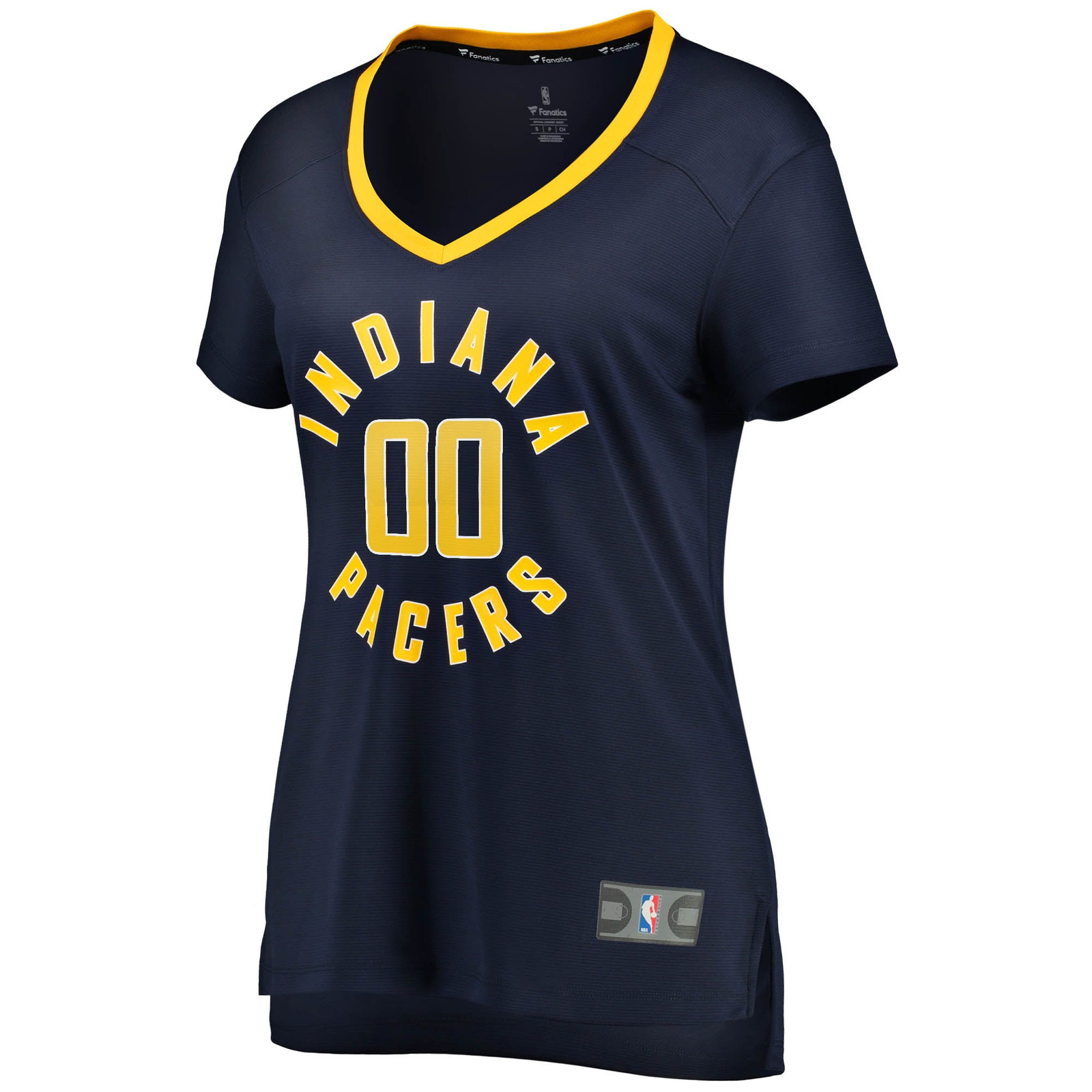Indiana Pacers Women's Fast Break Custom Jersey Navy Icon Edition - front view