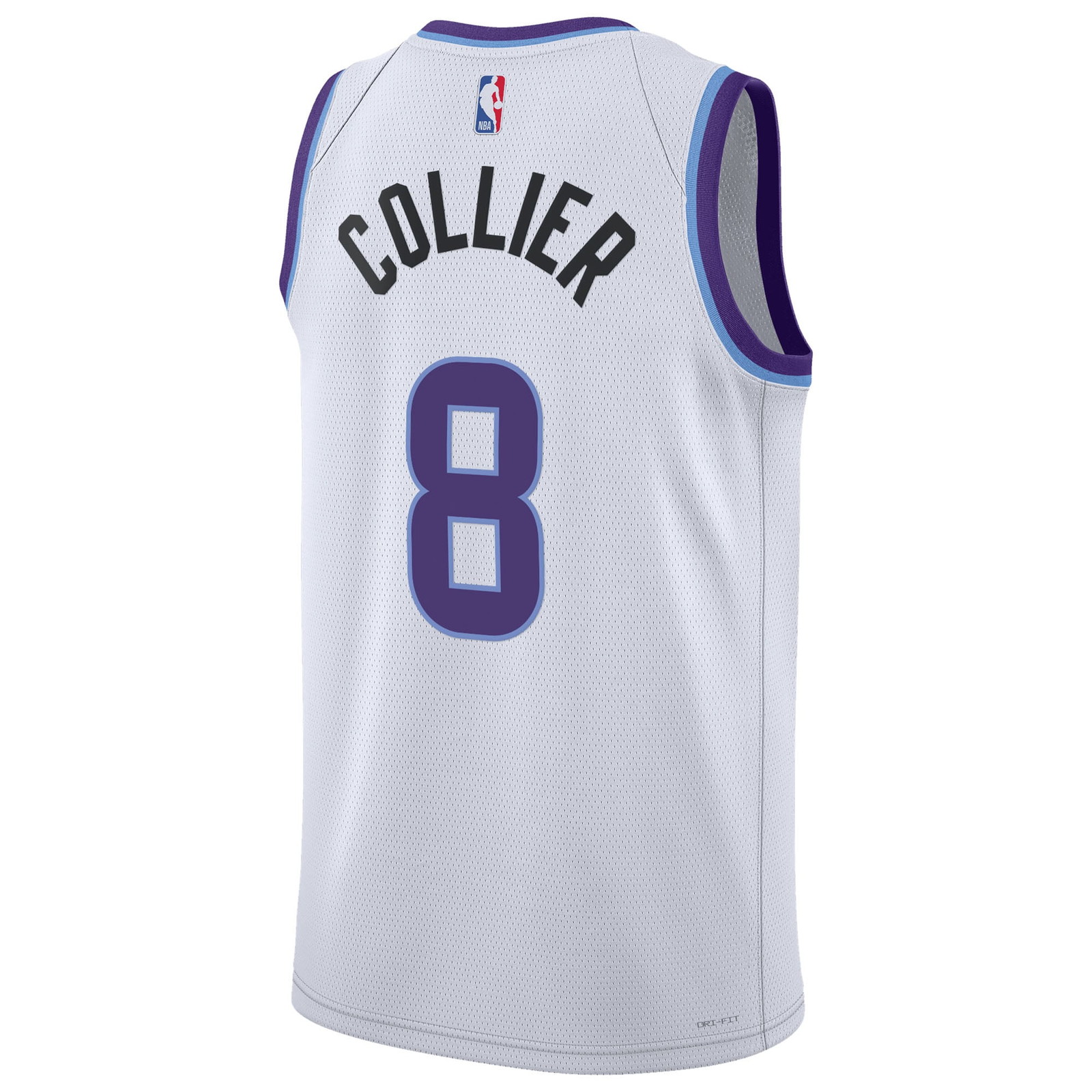 Isaiah Collier Utah Jazz Unisex Swingman Jersey Association Edition White - back view