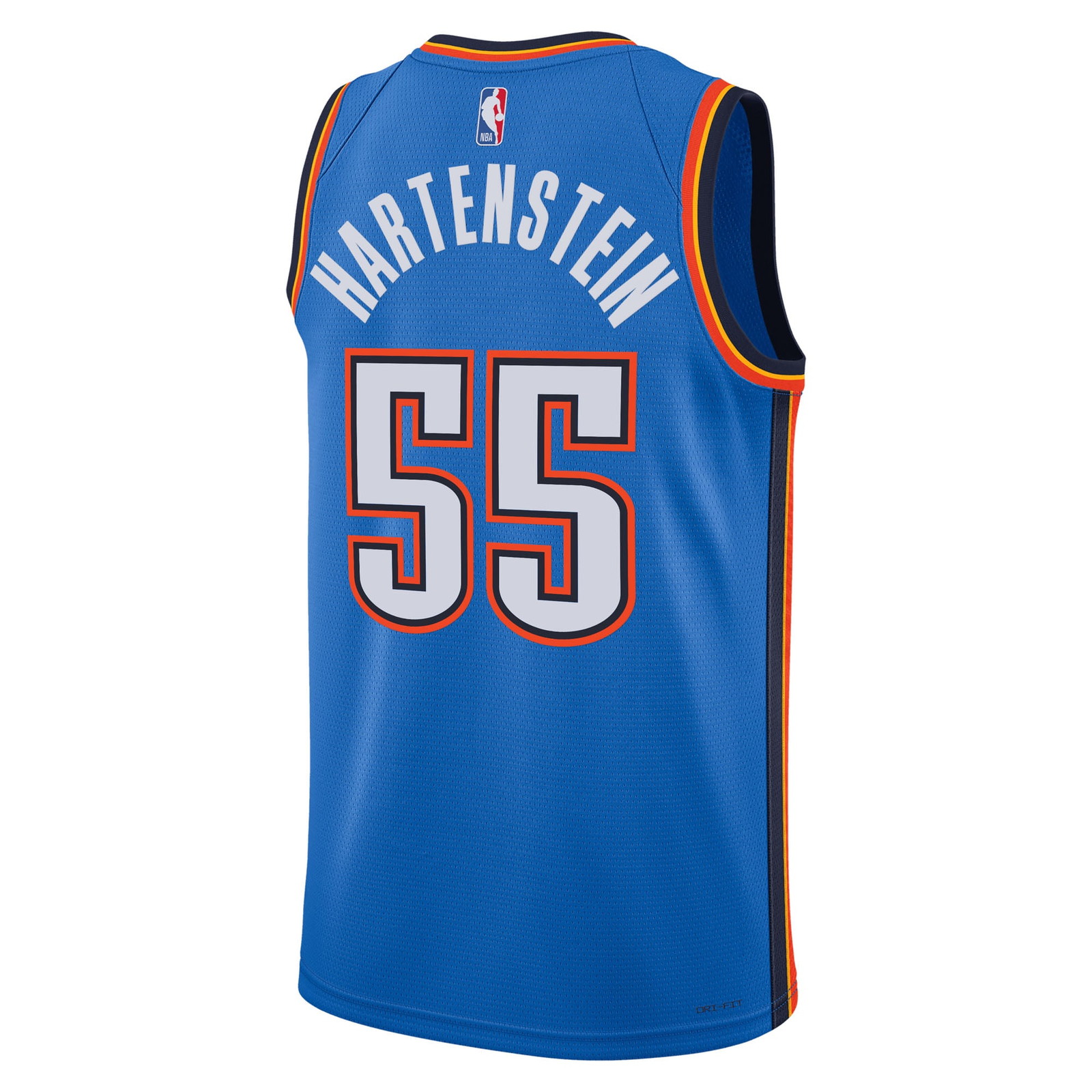 Isaiah Hartenstein Oklahoma City Thunder Unisex Swingman Jersey Icon Edition Blue - back view