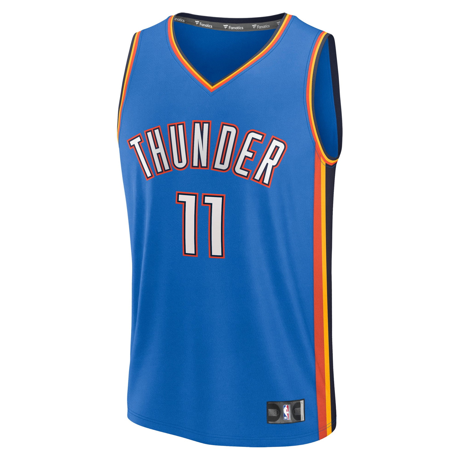 Isaiah Joe Oklahoma City Thunder Fast Break Fan Version Player Jersey Icon Edition Blue - front view