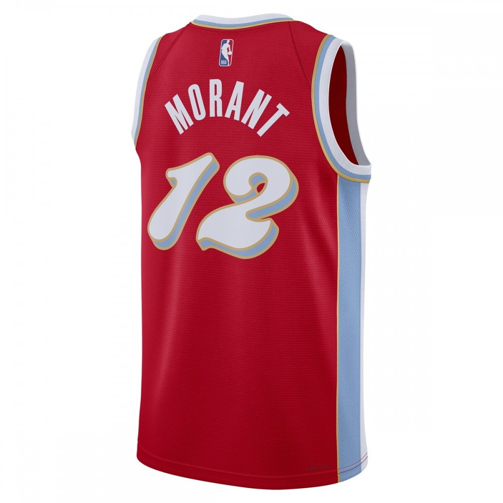 Ja Morant Memphis Grizzlies Unisex 2024/25 Swingman Player Jersey City Edition Red - back view