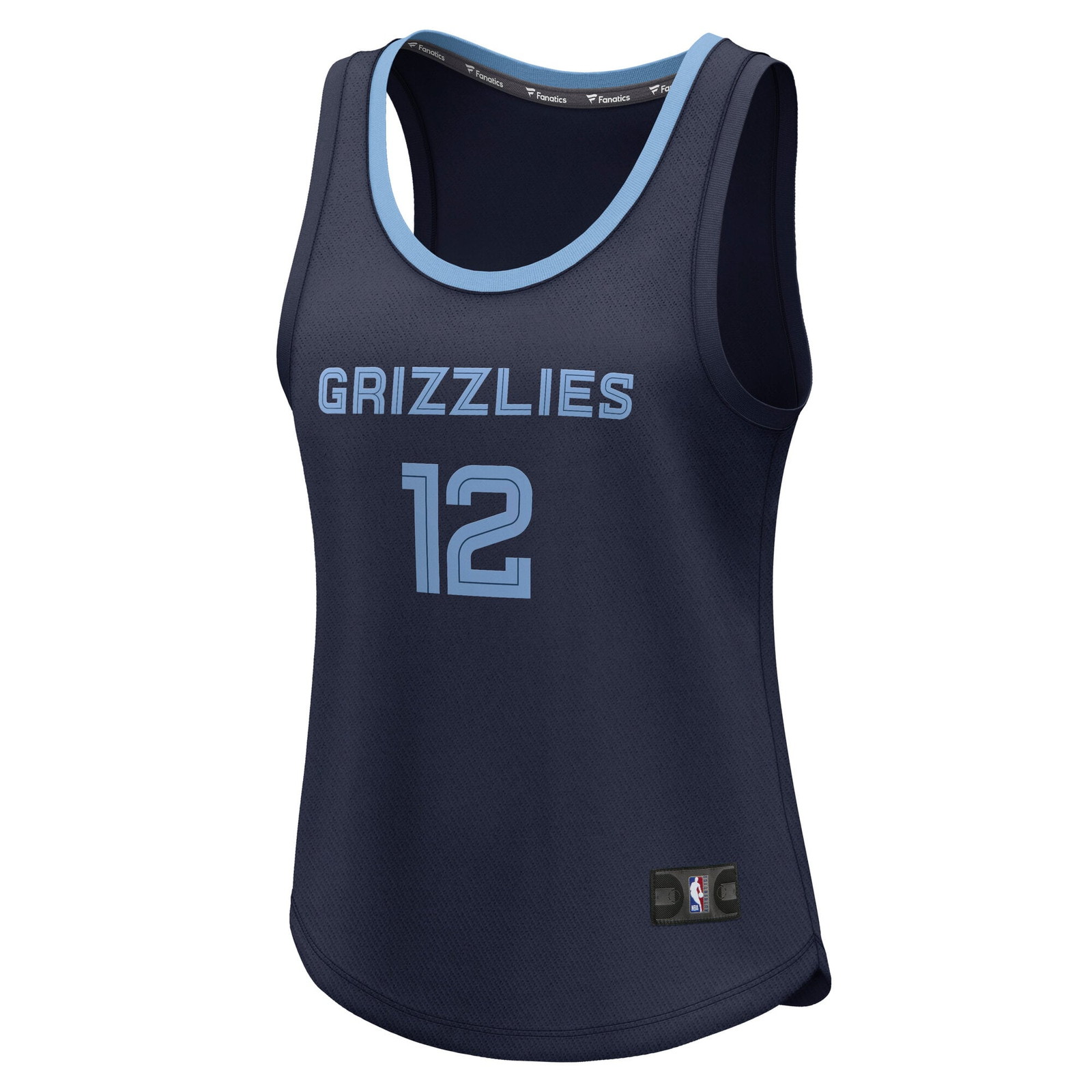 Ja Morant Memphis Grizzlies Women's Fast Break Player Jersey Icon Edition Navy - front view
