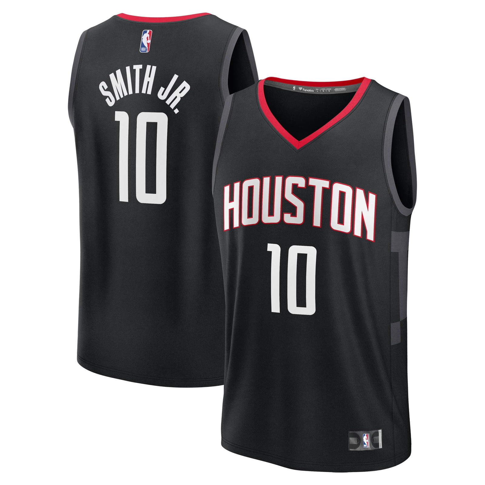 Jabari Smith Jr. Houston Rockets Fast Break Fan Version Player Jersey - front and back view