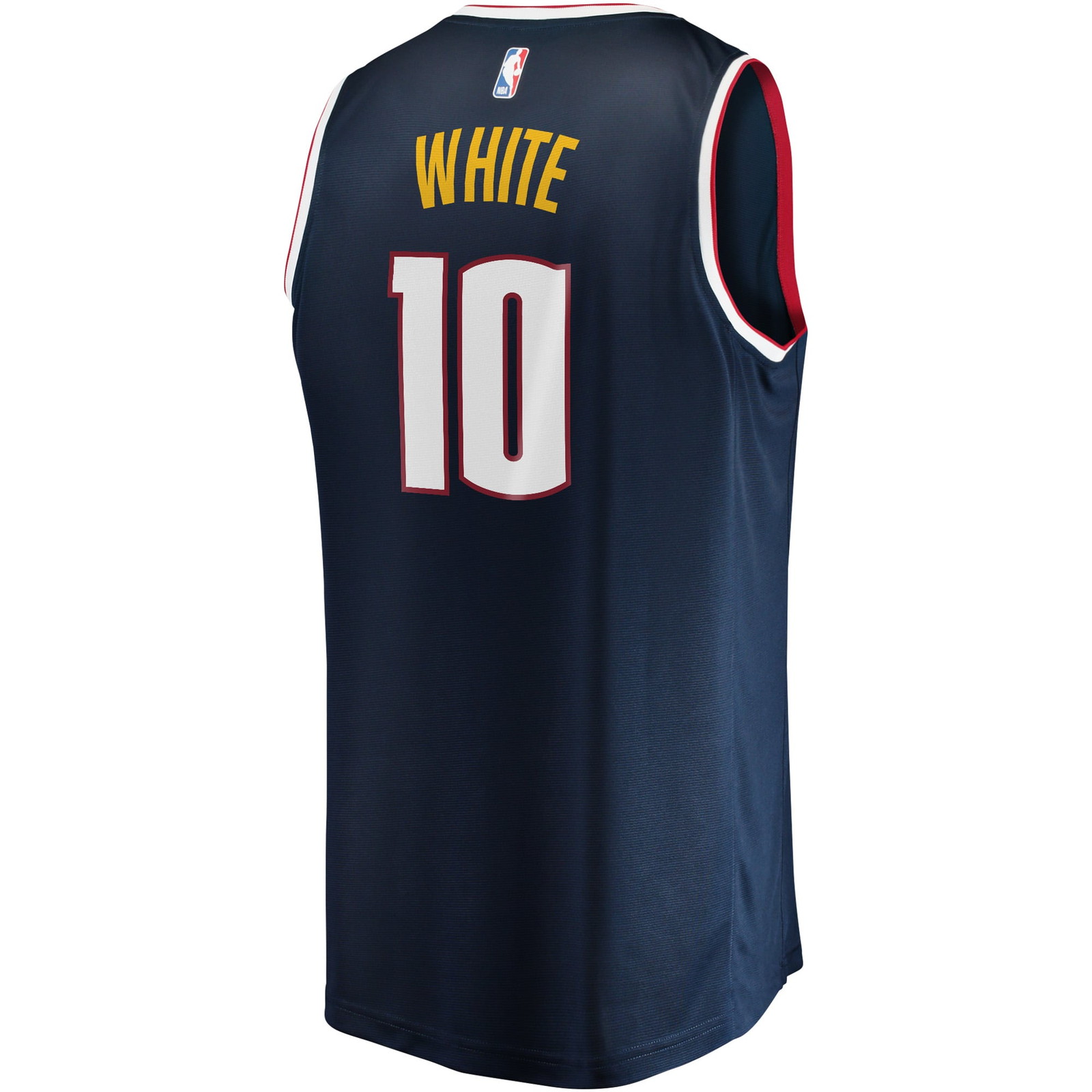 Jack White Denver Nuggets Youth Fast Break Player Jersey Icon Edition Navy - back view