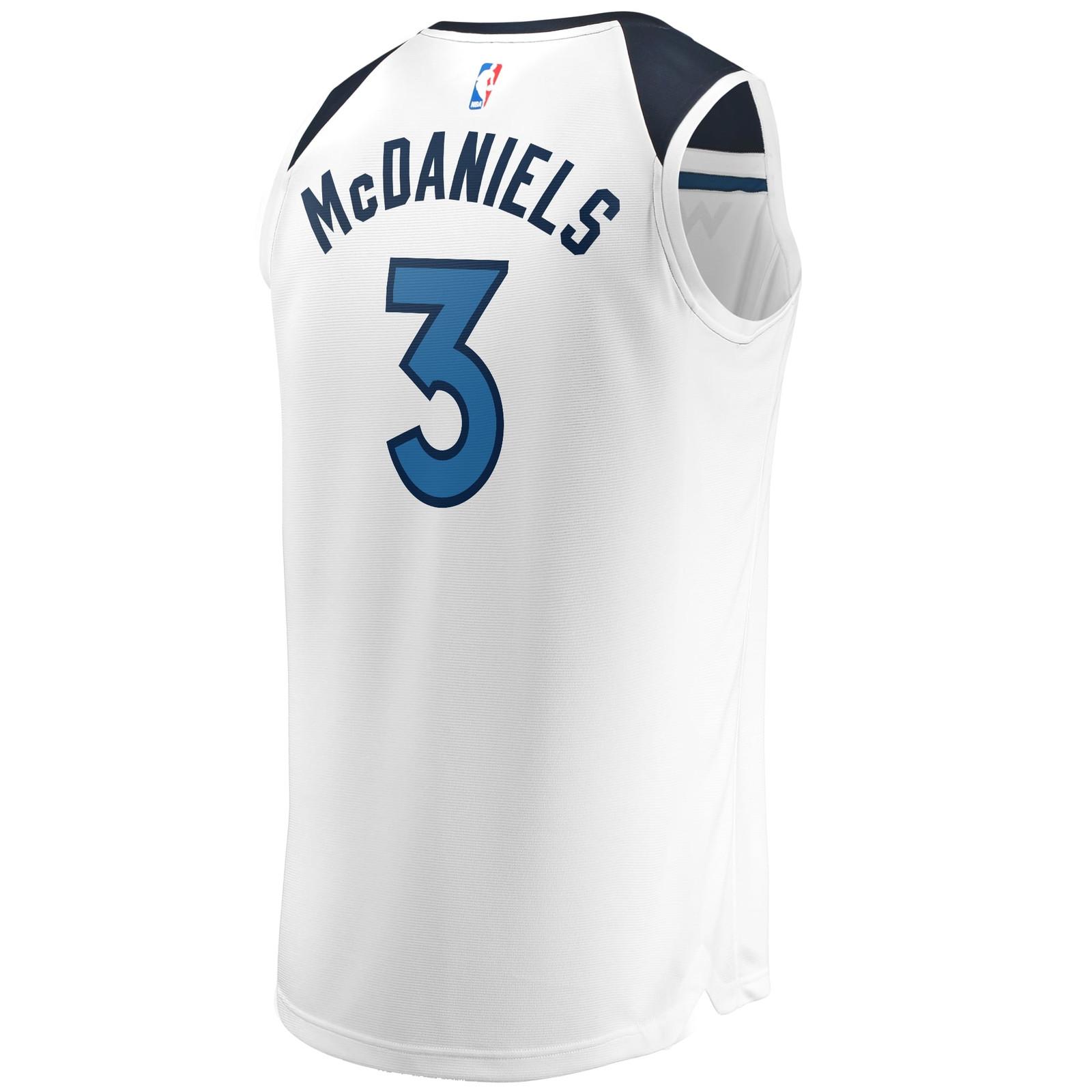 Jaden McDaniels Minnesota Timberwolves Fast Break Fan Version Player Jersey Association - back view