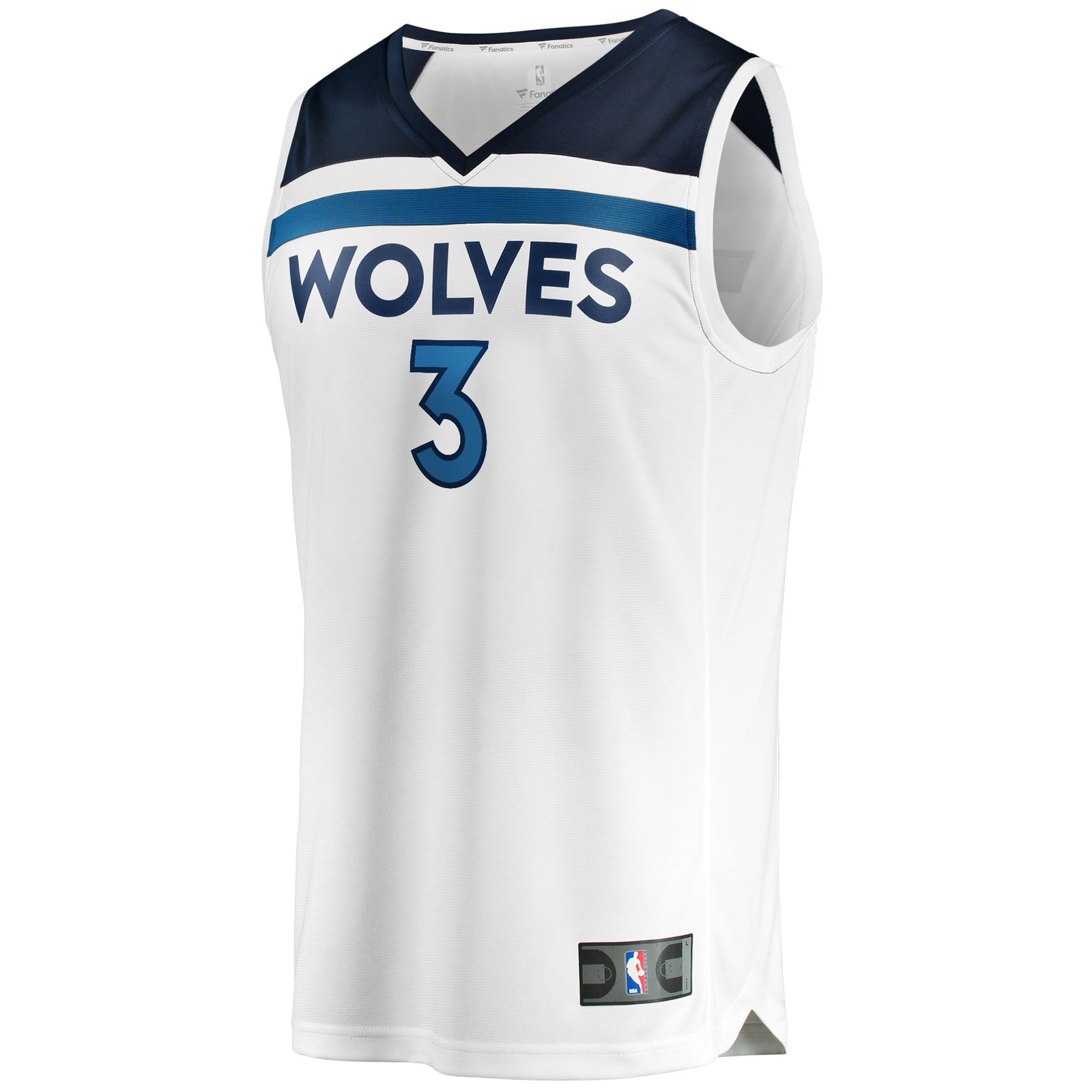 Jaden McDaniels Minnesota Timberwolves Fast Break Fan Version Player Jersey - front view