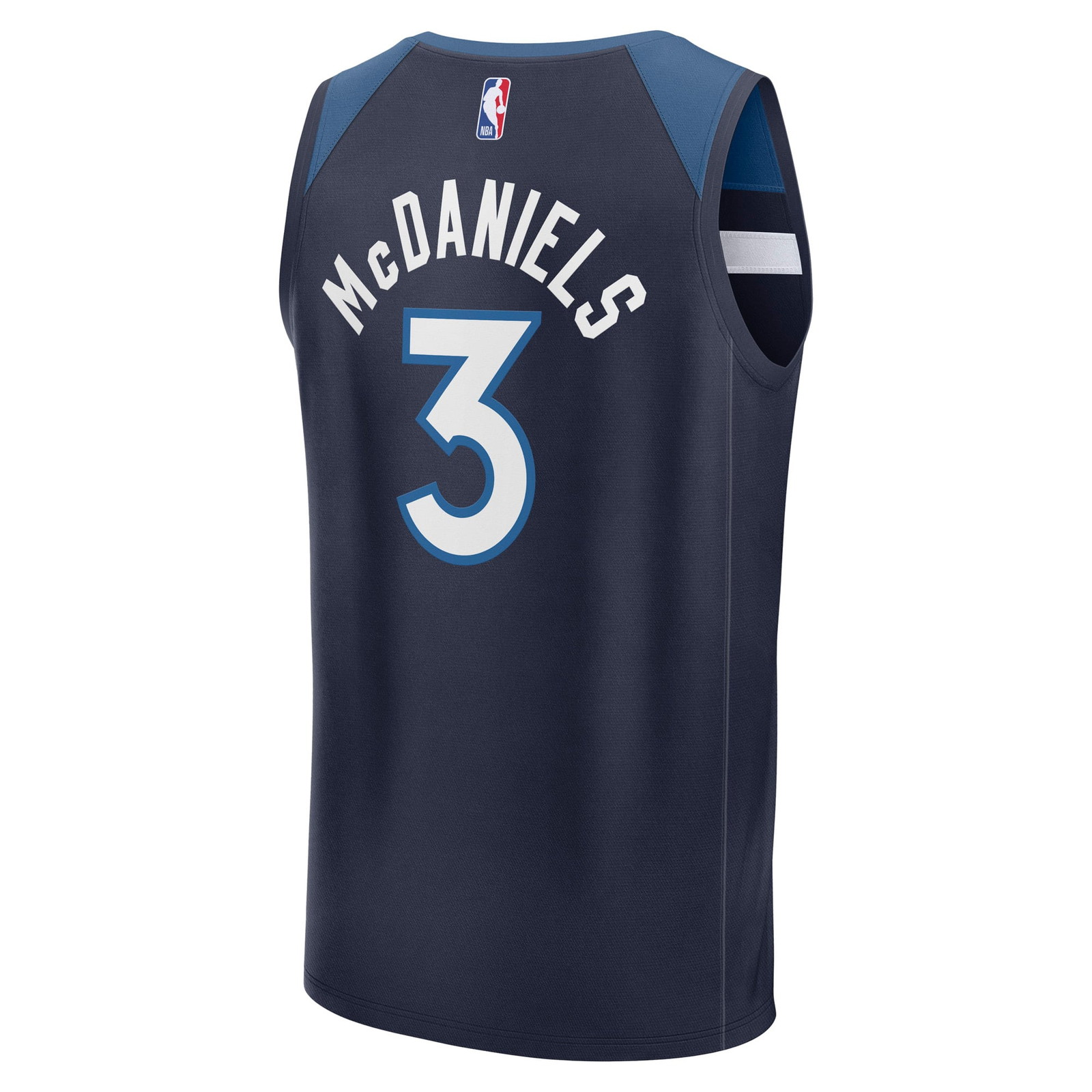 Jaden McDaniels Minnesota Timberwolves Fast Break Fan Version Player Jersey Icon - back view