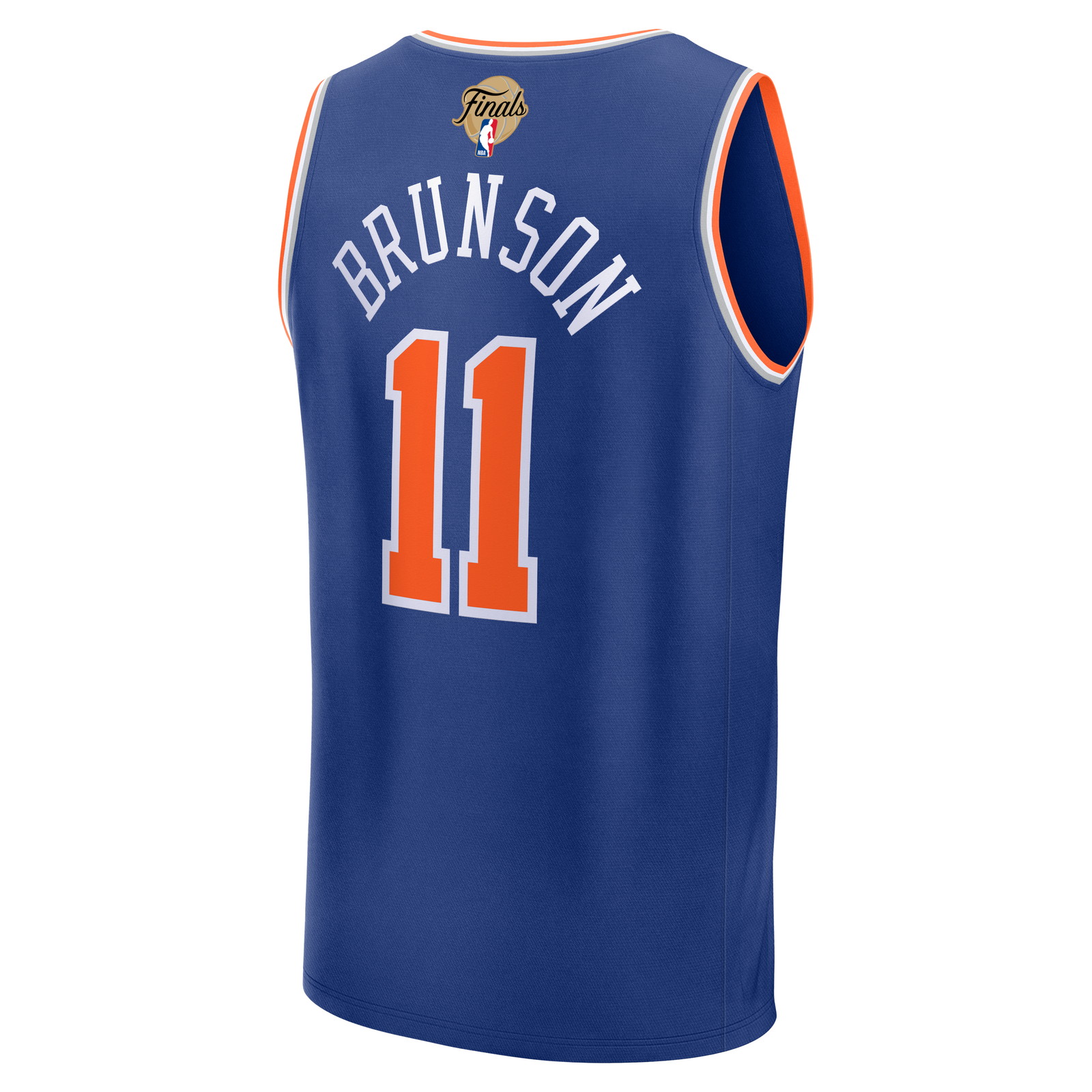 Jalen Brunson New York Knicks 2026 NBA Finals Patch Fast Break Fan Version Jersey Icon - back view