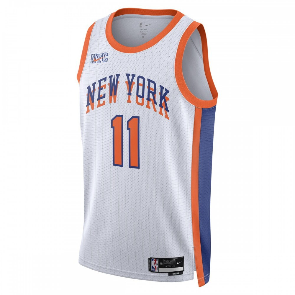 Jalen Brunson New York Knicks Unisex 2024/25 Swingman Player Jersey City - second front view