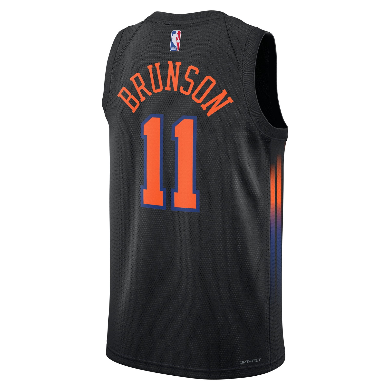 Jalen Brunson New York Knicks Unisex Swingman Jersey Statement Edition Black - back view