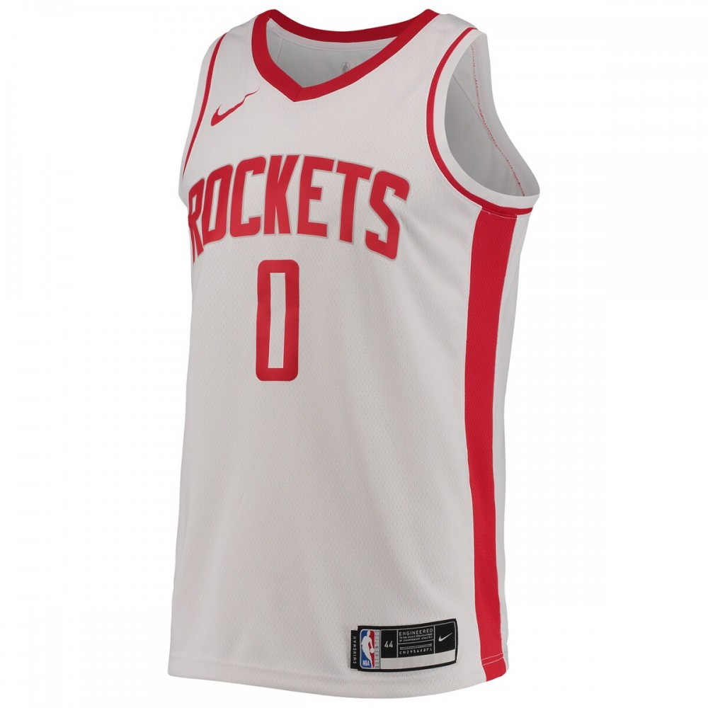 Jalen Green Houston Rockets 2021/22 Swingman Jersey Association Edition White - second front view