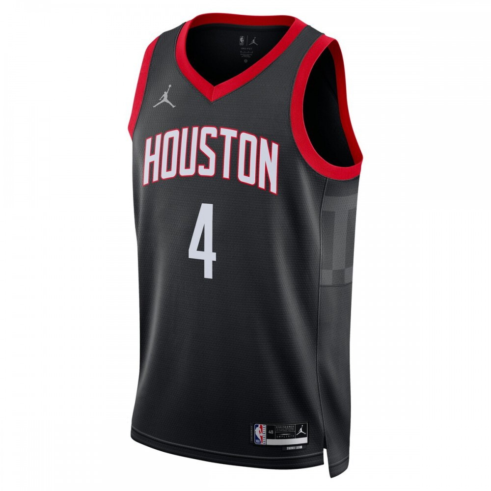 Jalen Green Houston Rockets 2022/23 Statement Edition Swingman Jersey Black - second front view