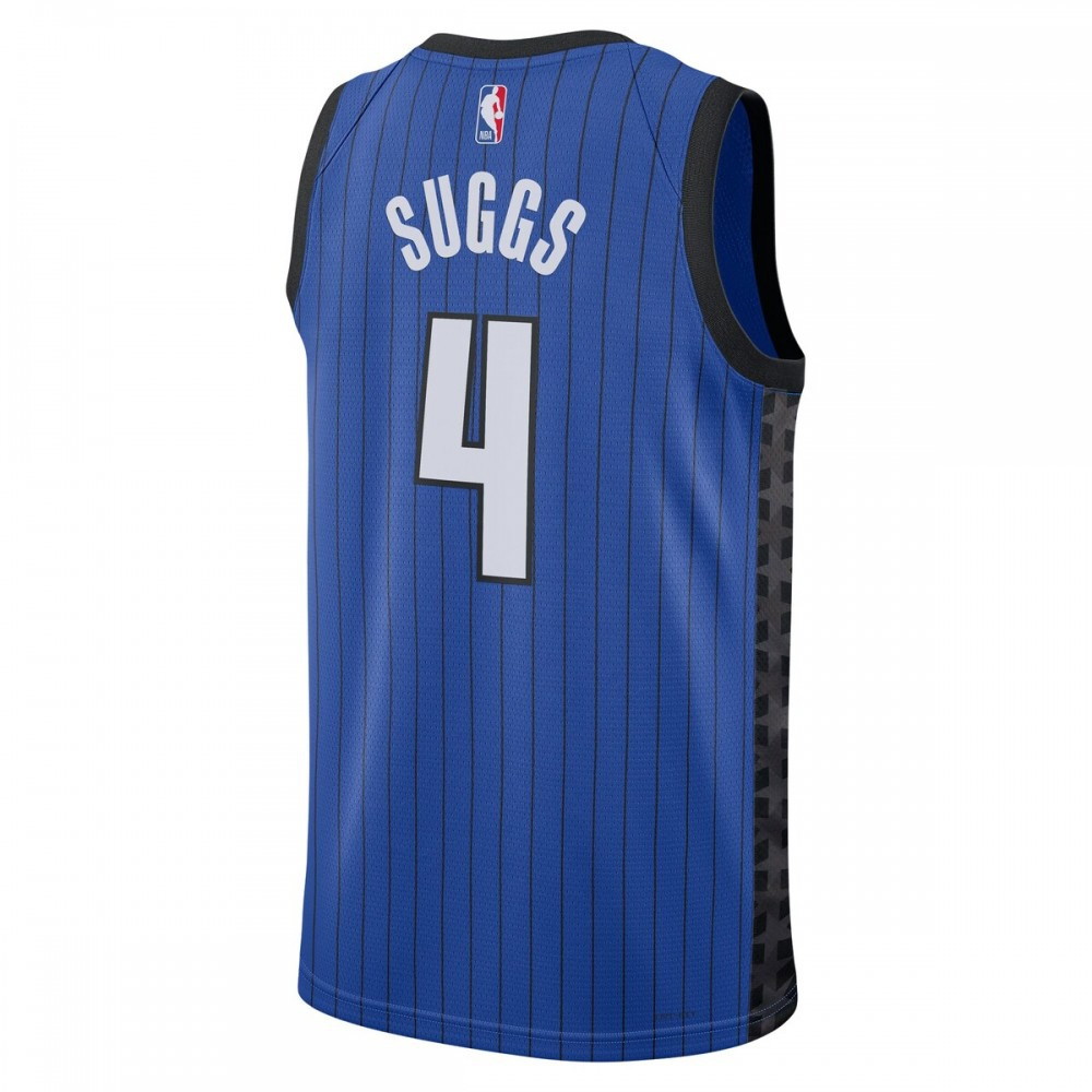 Jalen Suggs Orlando Magic 2022/23 Statement Edition Swingman Jersey Blue - back view