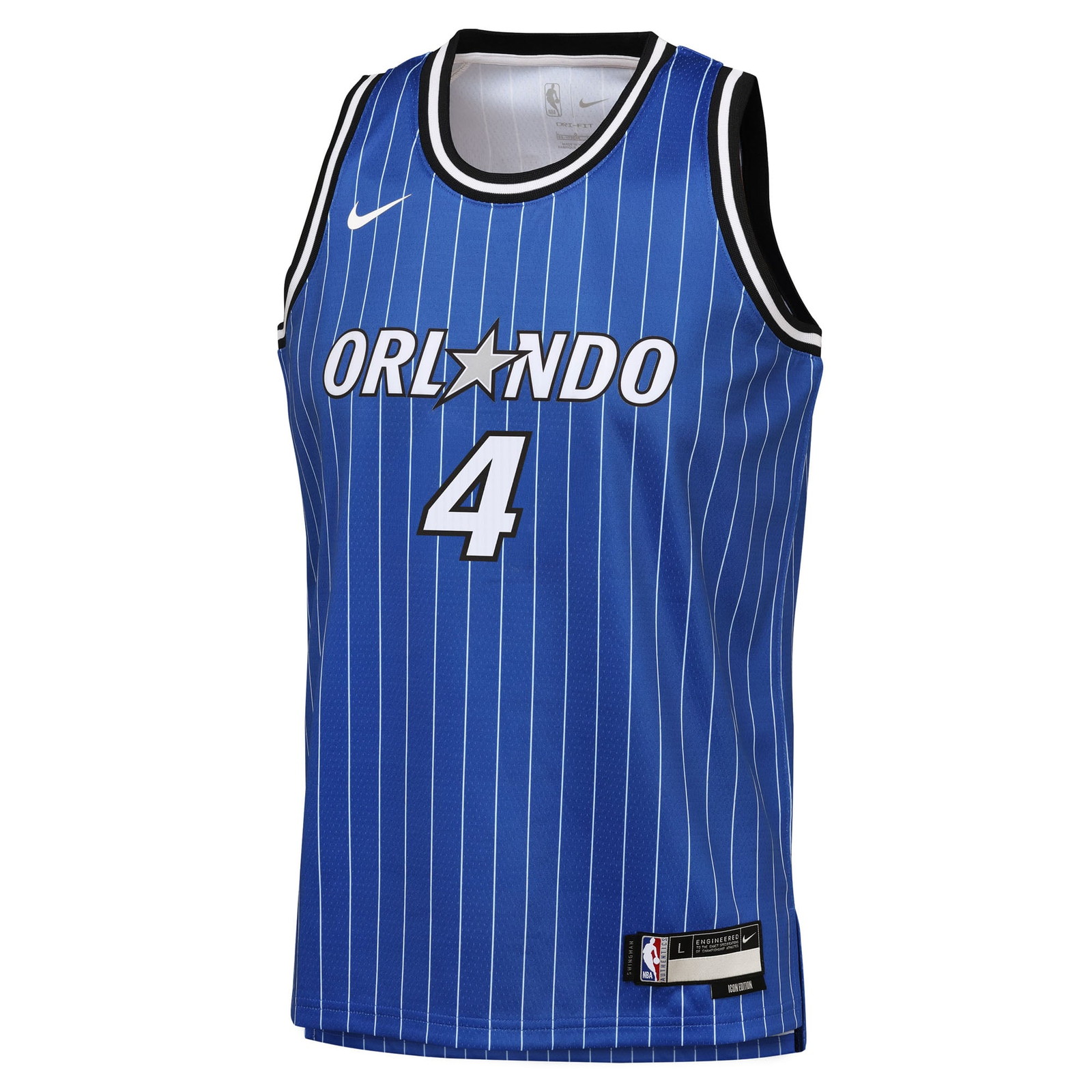 Jalen Suggs Orlando Magic Youth Swingman Jersey Icon Edition Blue - front view