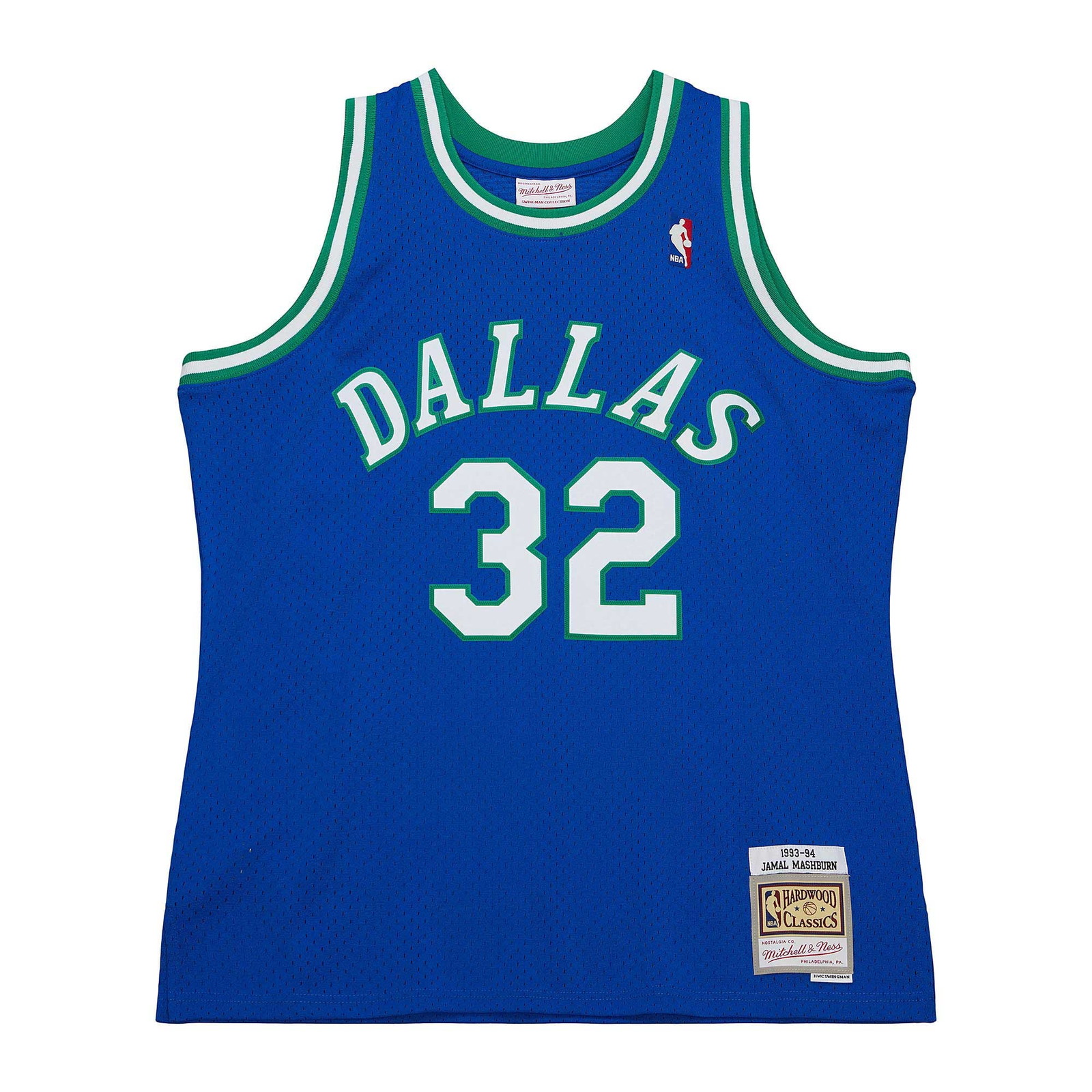 Jamal Mashburn Dallas Mavericks 1993/94 Hardwood Classics Swingman Jersey Blue - front view