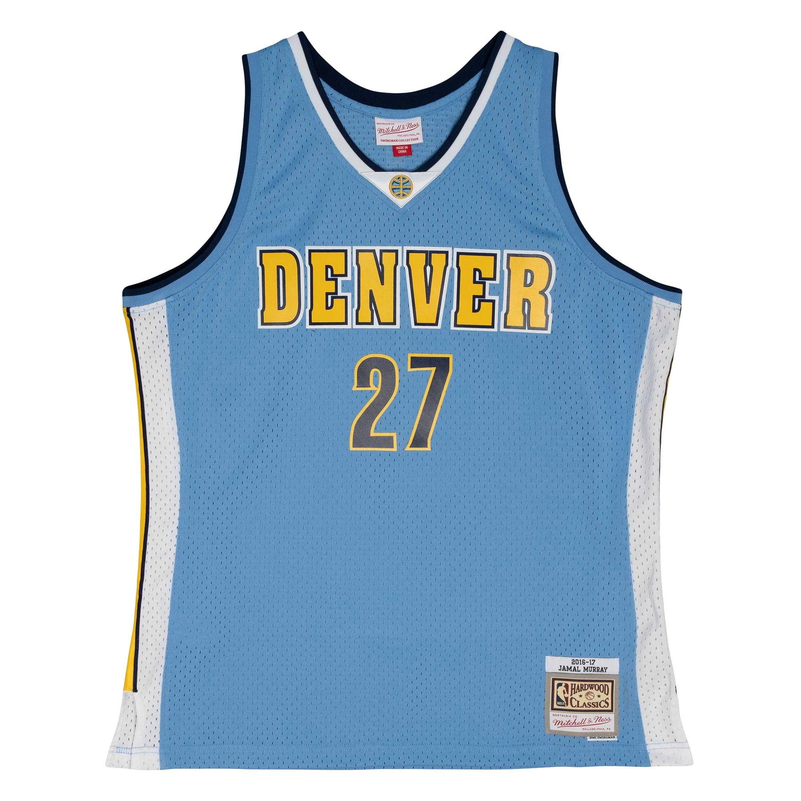 Jamal Murray Denver Nuggets 2016/17 Throwback Swingman Jersey Powder Blue - front view