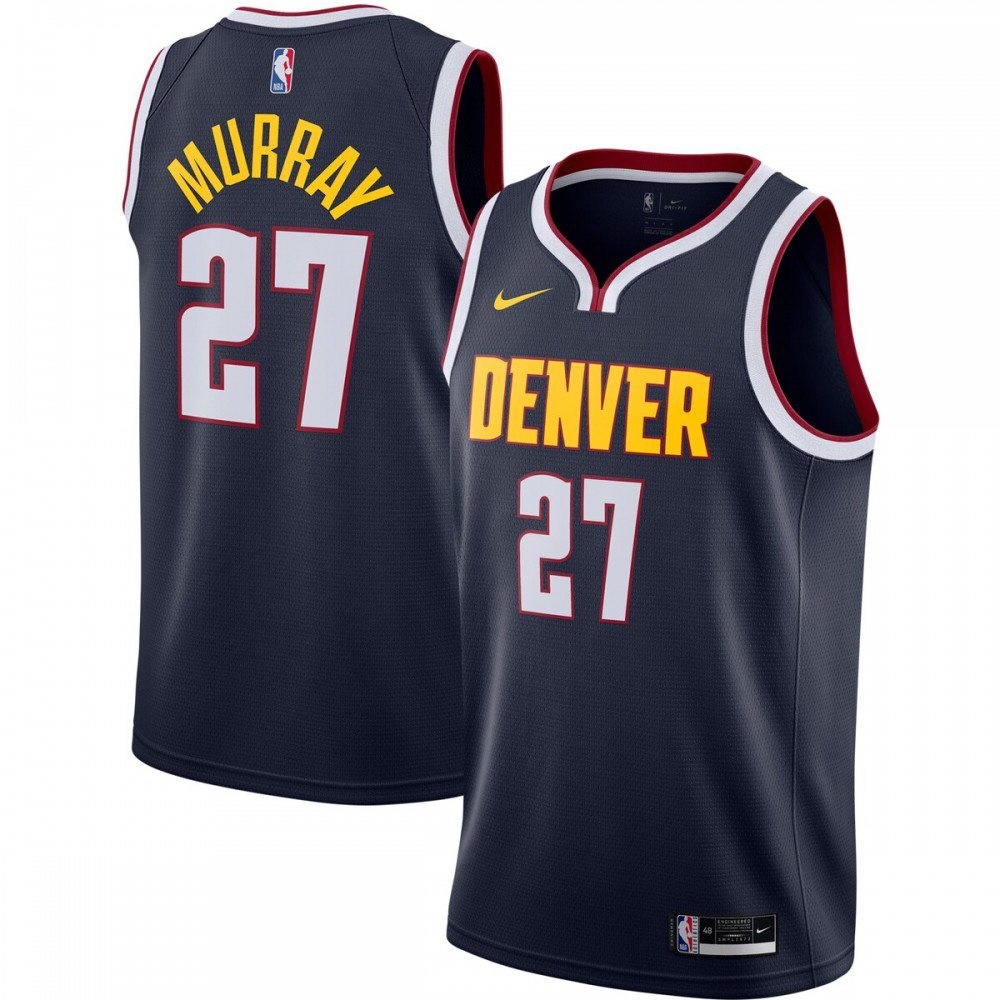 Jamal Murray Denver Nuggets 2020/21 Swingman Jersey Navy Icon Edition - front view