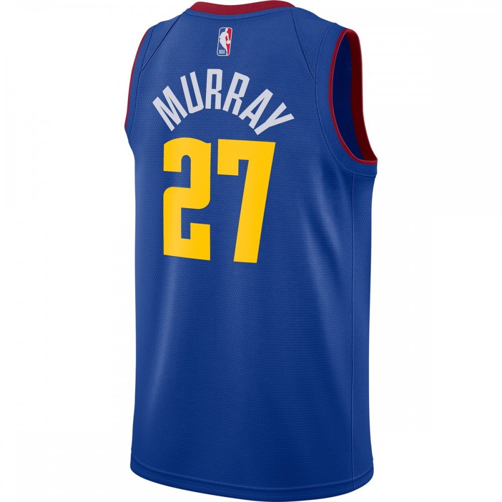 Jamal Murray Denver Nuggets 2020/21 Swingman Jersey Statement Edition Blue - back view