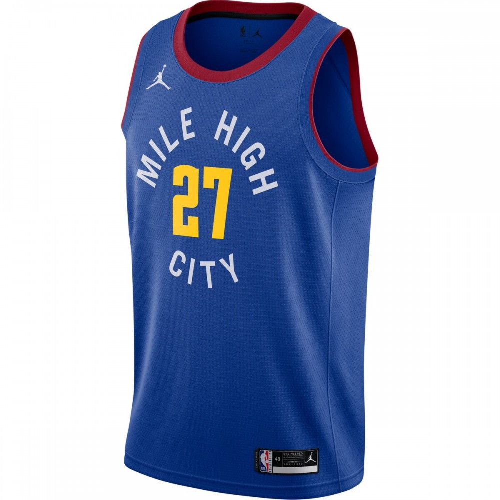 Jamal Murray Denver Nuggets 2020/21 Swingman Jersey Statement Edition Blue - second front view