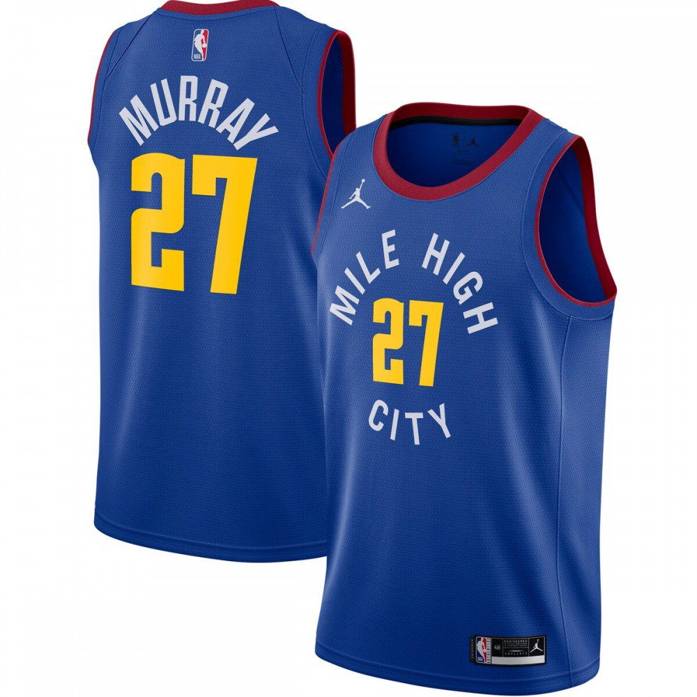 Jamal Murray Denver Nuggets 2020/21 Swingman Jersey Statement Edition Blue - front view