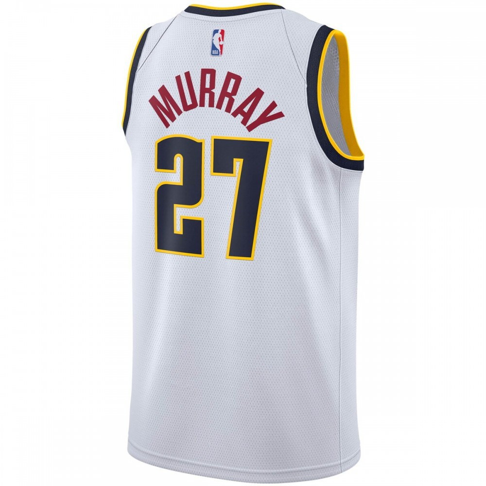 Jamal Murray Denver Nuggets 2020/21 Swingman Player Jersey Association Edition White - back view