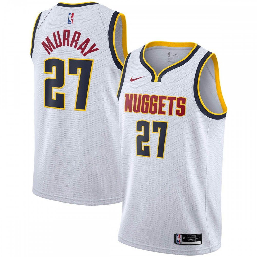 Jamal Murray Denver Nuggets 2020/21 Swingman Player Jersey Association Edition White - front view