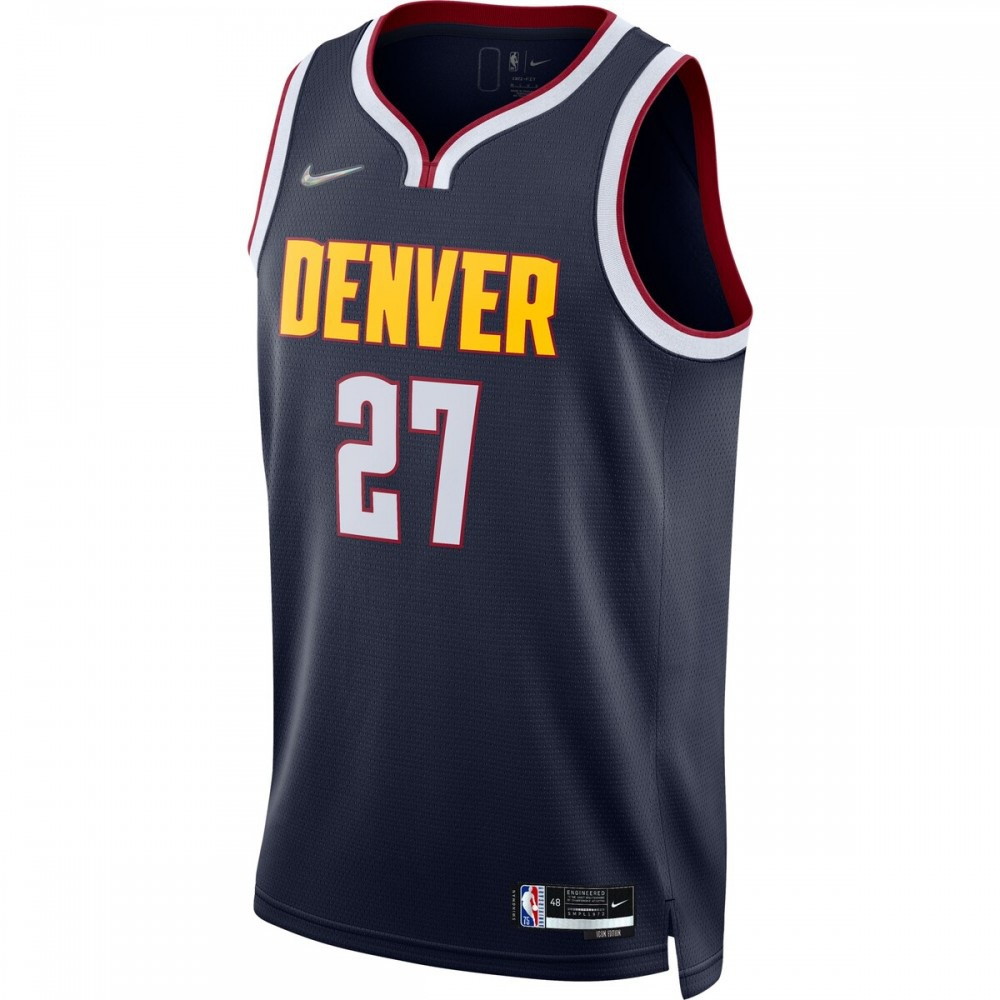 Jamal Murray Denver Nuggets 2021/22 Diamond Swingman Jersey Icon Edition Navy - second front view