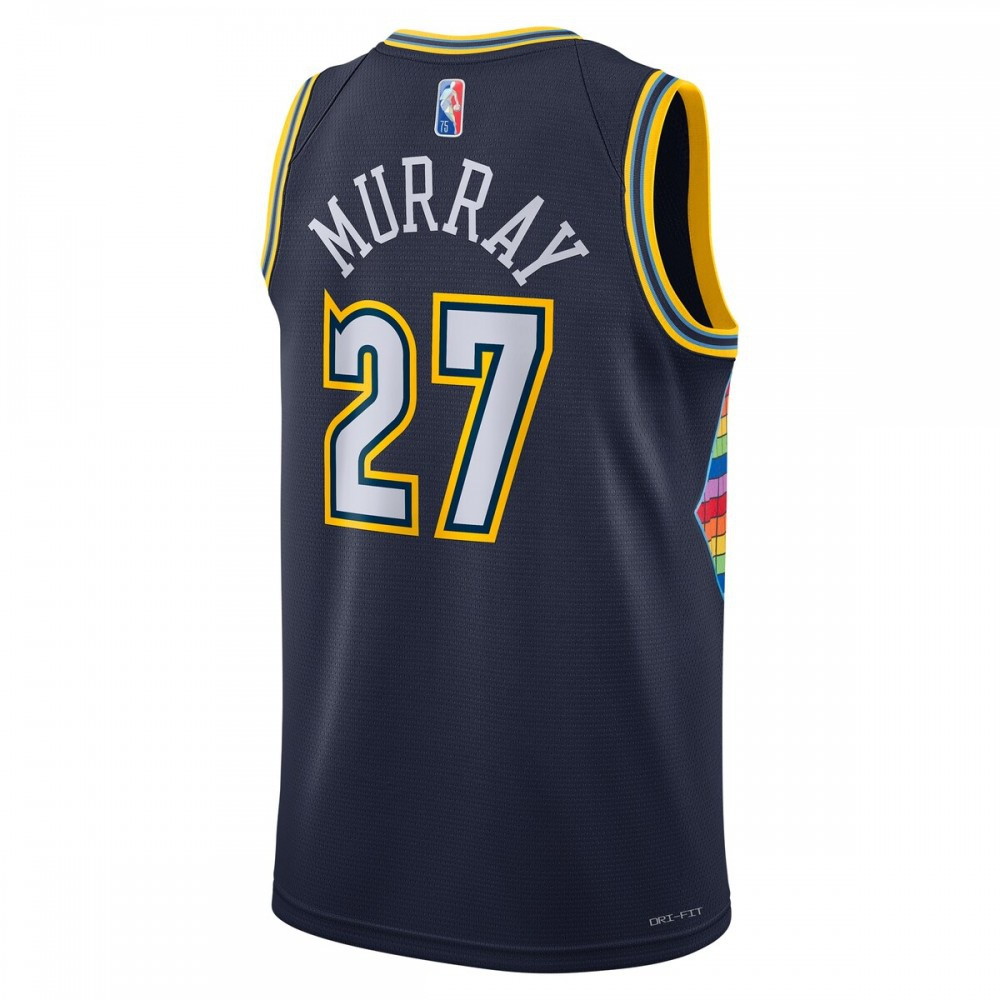 Jamal Murray Denver Nuggets 2021/22 Swingman Jersey City Edition Navy - back view