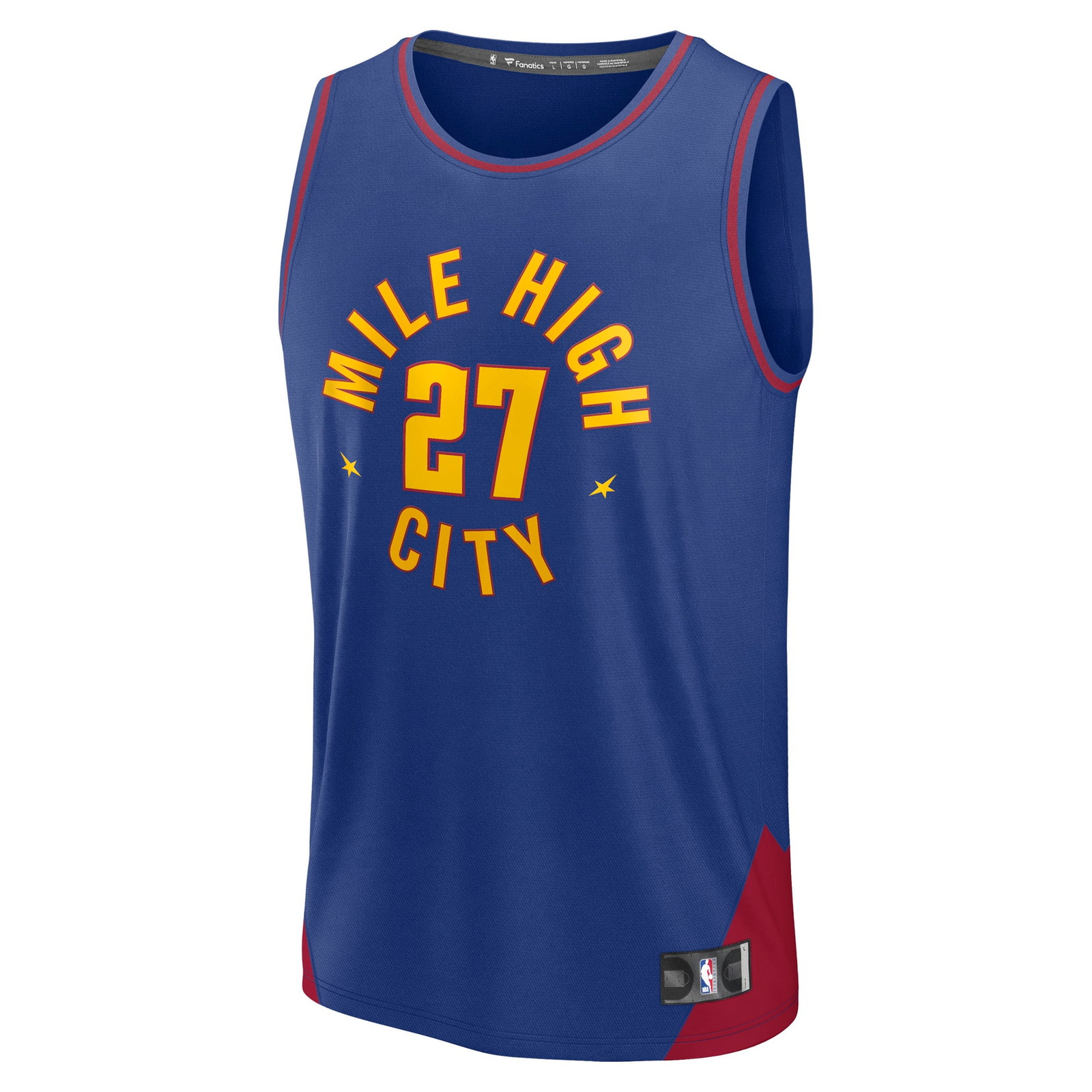 Jamal Murray Denver Nuggets Fast Break Fan Version Player Jersey Statement Edition Blue - front view