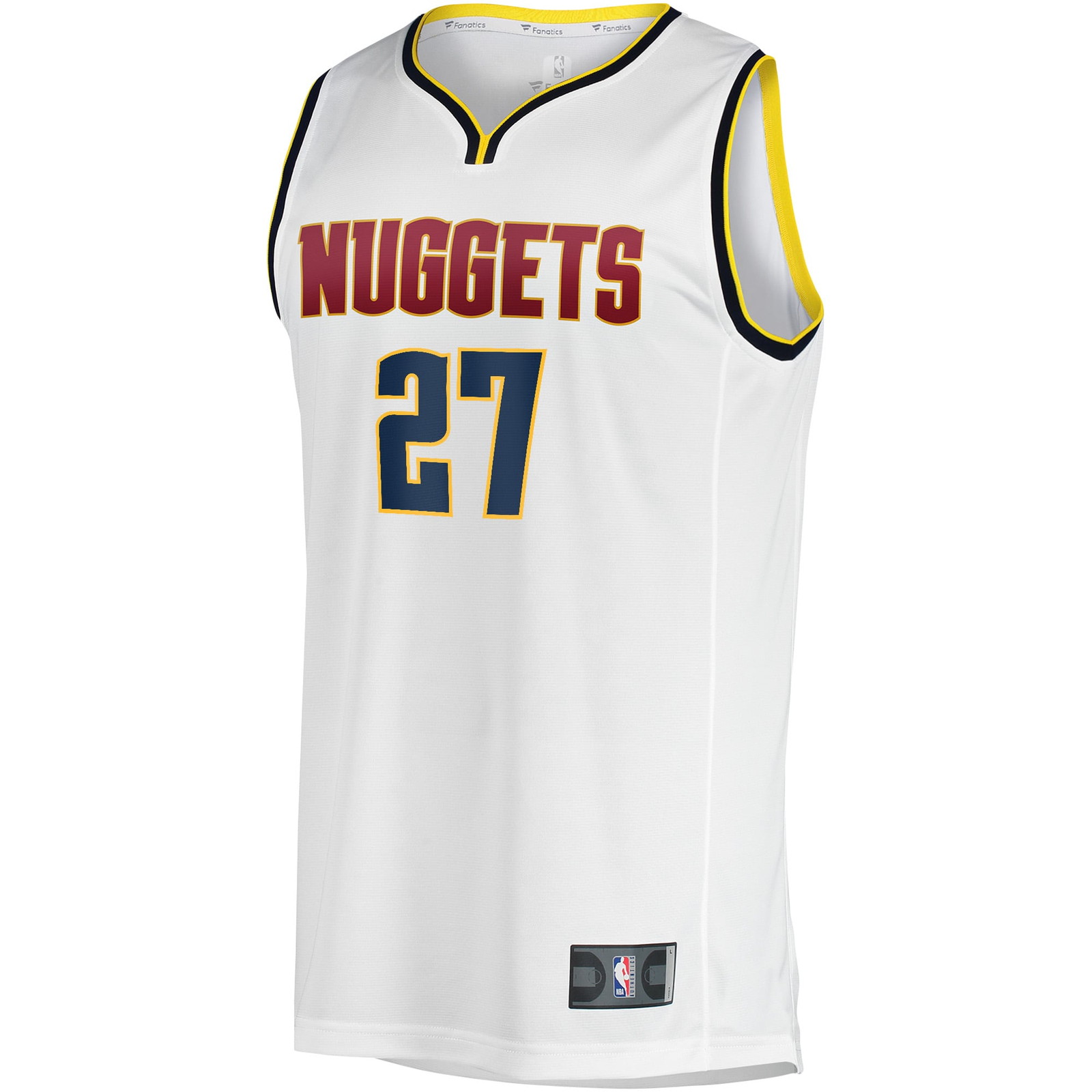 Jamal Murray Denver Nuggets Fast Break Player Jersey Association Edition White - front view