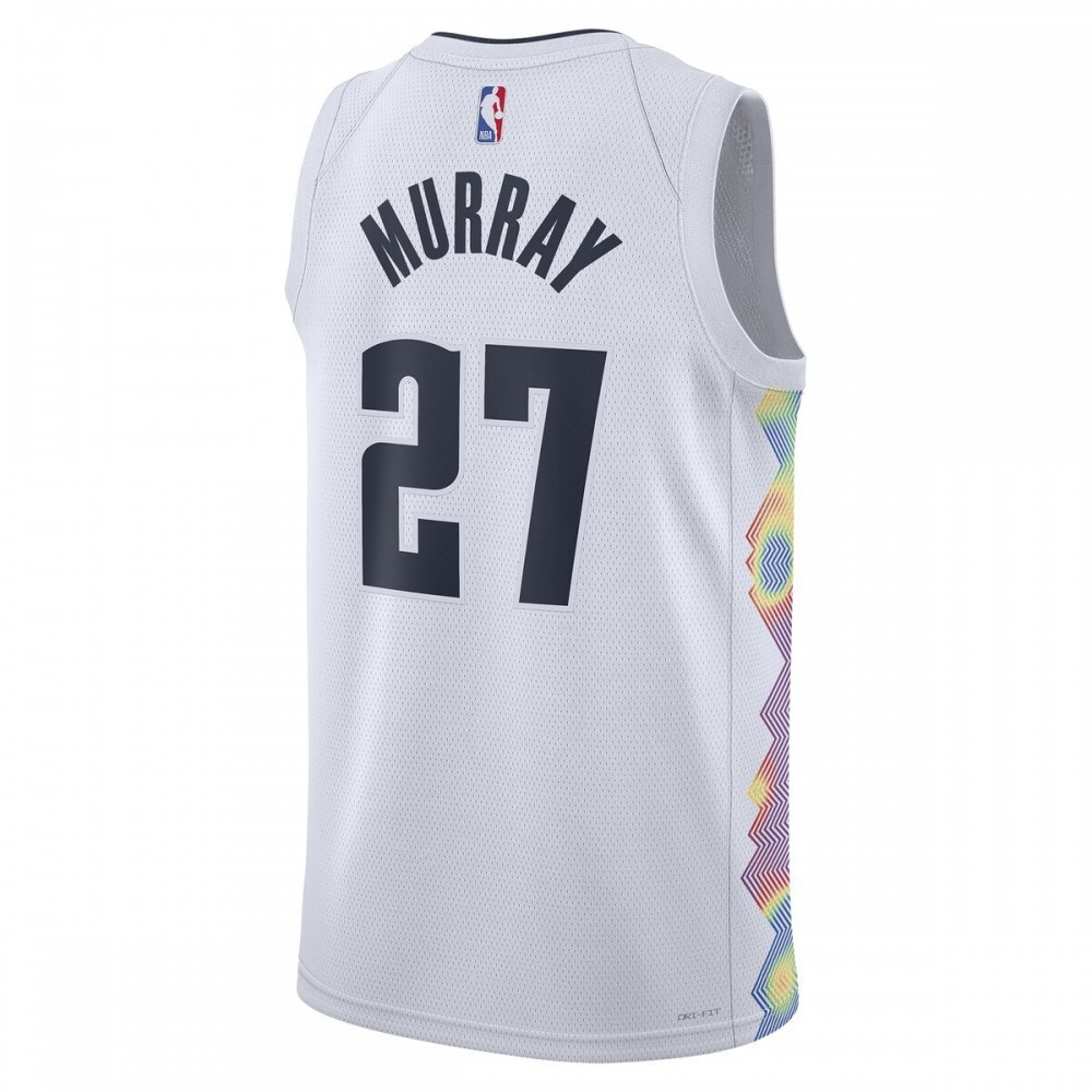 Jamal Murray Denver Nuggets Unisex 2024/25 Swingman Player Jersey City Edition White - back view