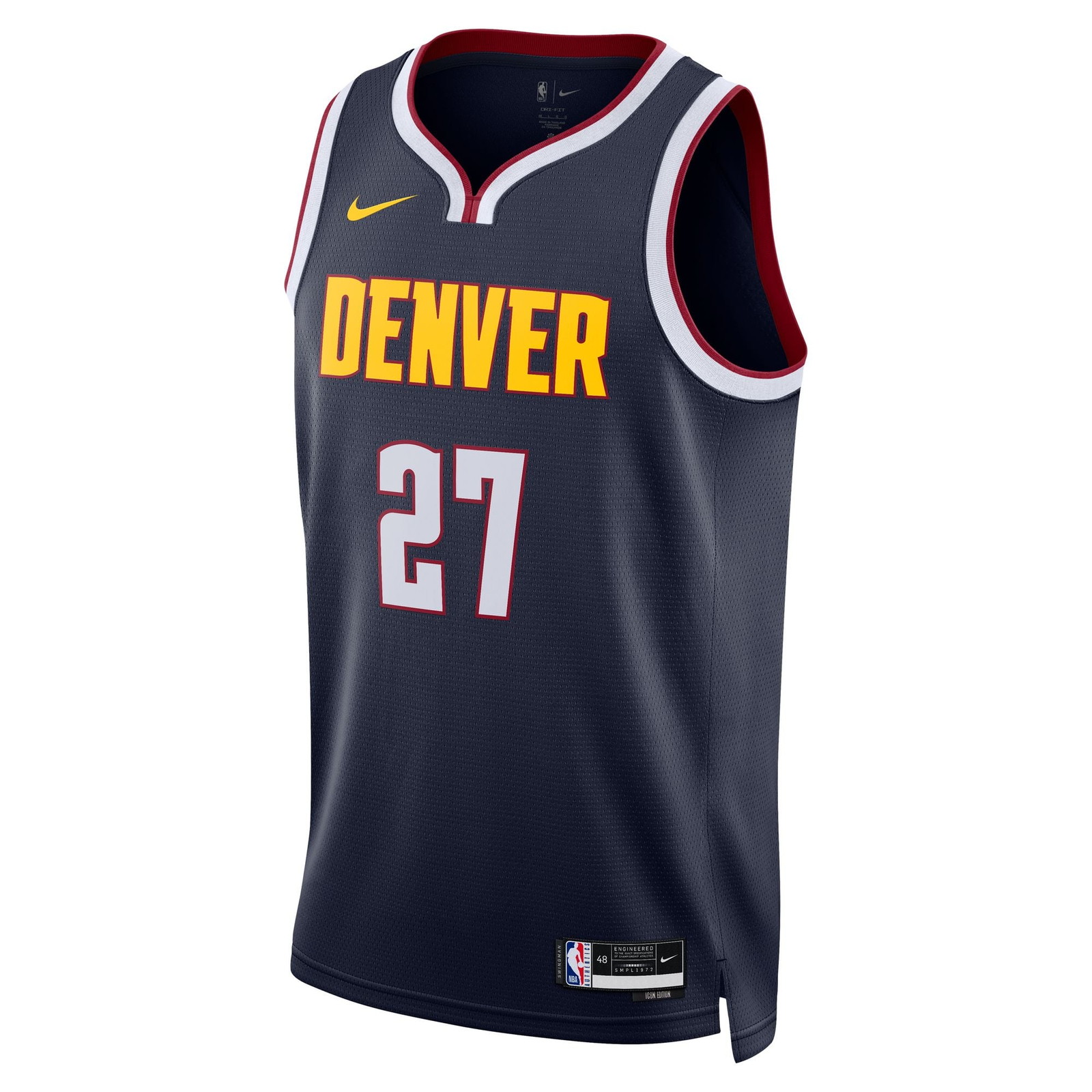 Jamal Murray Denver Nuggets Unisex Swingman Jersey Icon Edition Navy - front view