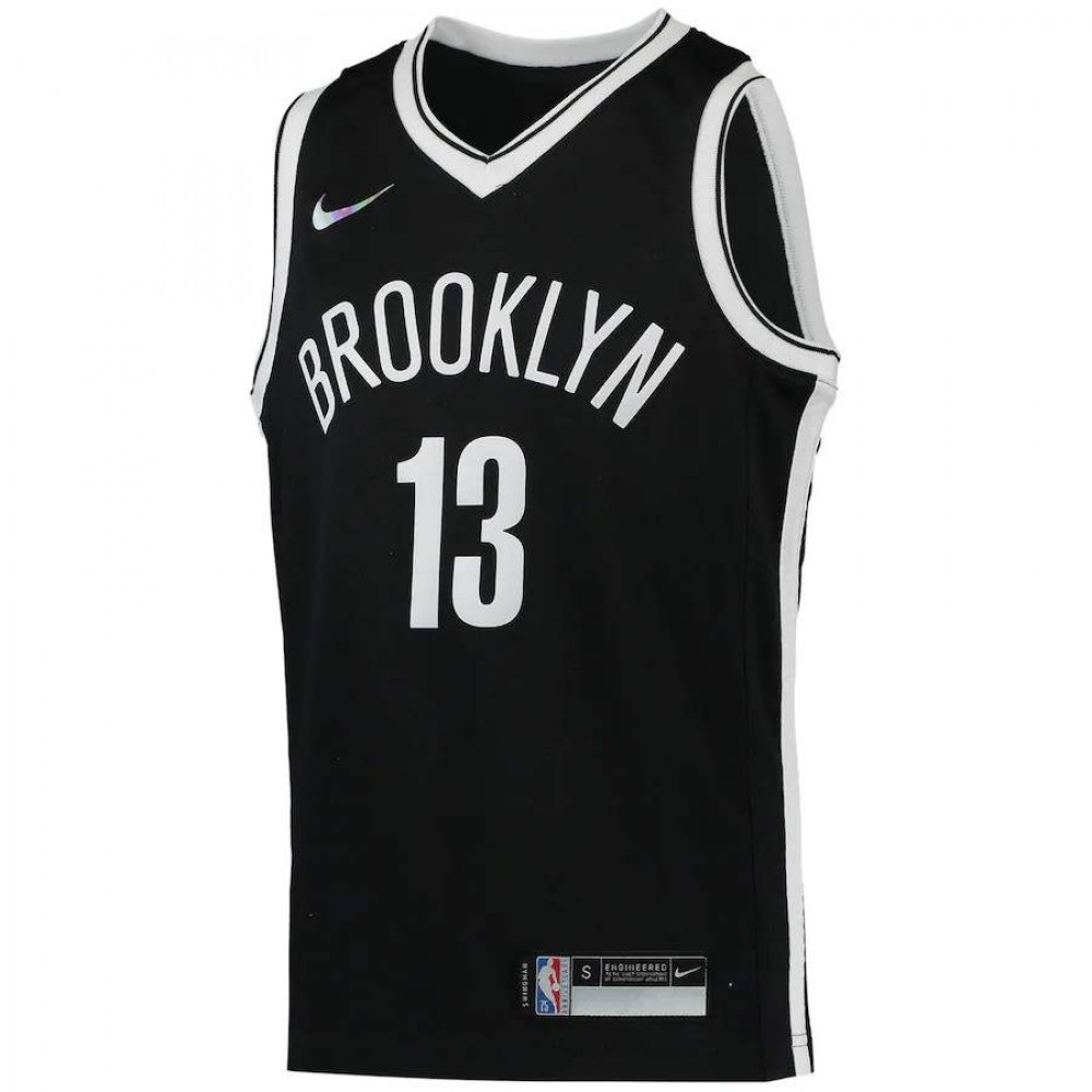 James Harden Brooklyn Nets Youth 2021/22 Diamond Swingman Jersey Icon Edition - second front view