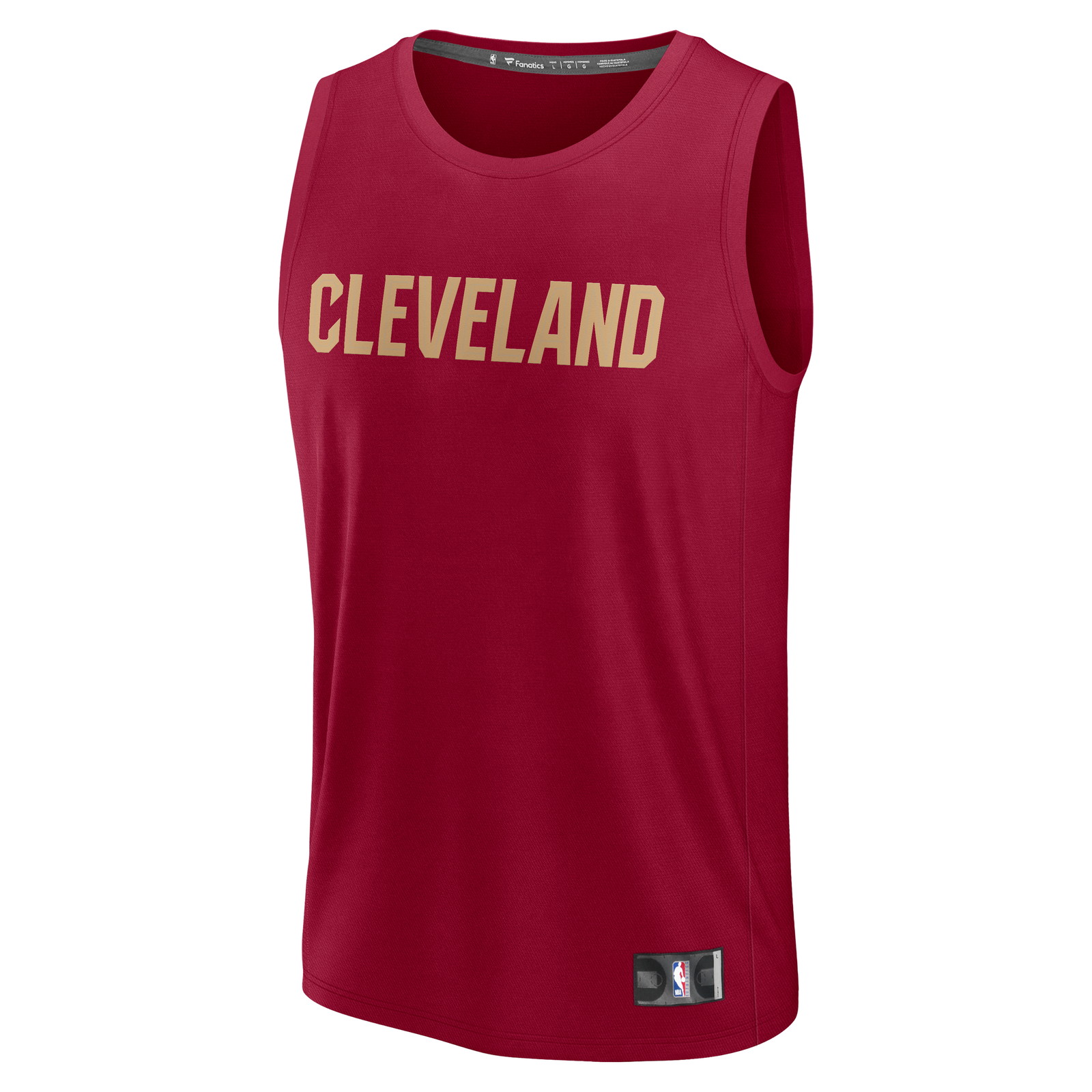 James Harden Cleveland Cavaliers Fast Break Fan Version Jersey Icon Edition Wine - front view