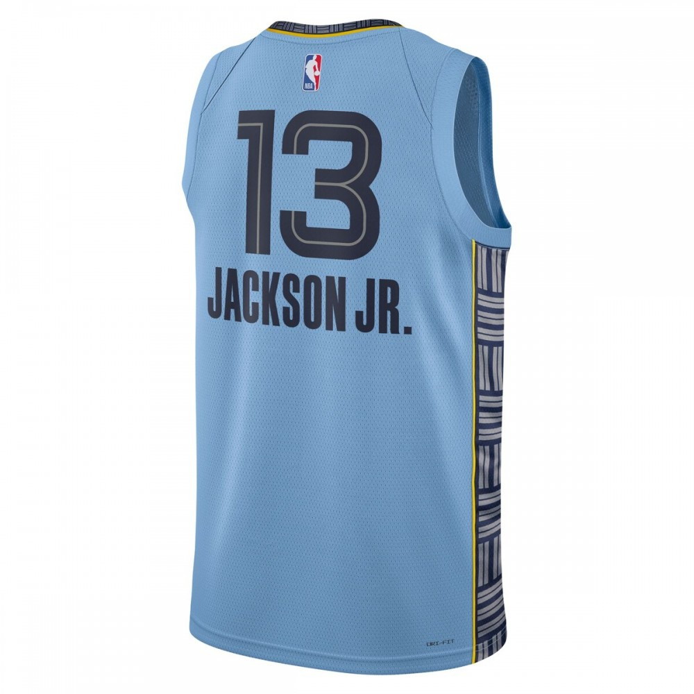 Jaren Jackson Jr. Memphis Grizzlies 2022/23 Statement Edition Swingman Jersey Light Blue - back view