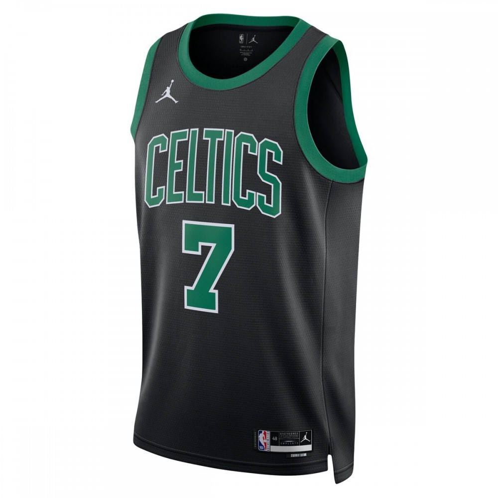 Jaylen Brown Boston Celtics 2022/23 Statement Edition Swingman Jersey Black - second front view