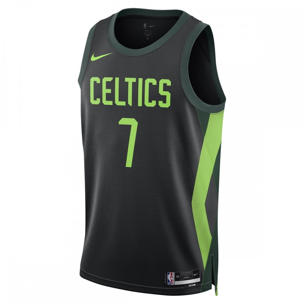 Jaylen Brown Boston Celtics Unisex 2024/25 Swingman Player Jersey City Edition - second front view