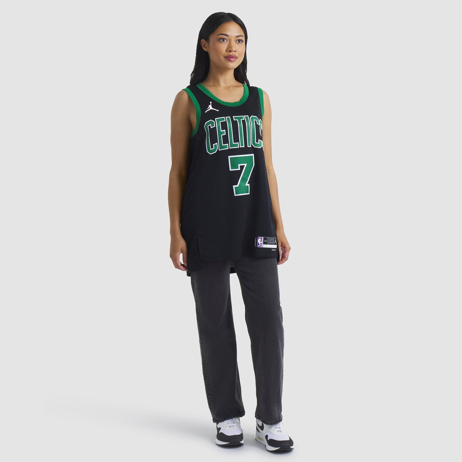 Jaylen Brown Boston Celtics Unisex Swingman Jersey Statement Edition Black - close-up detail 3