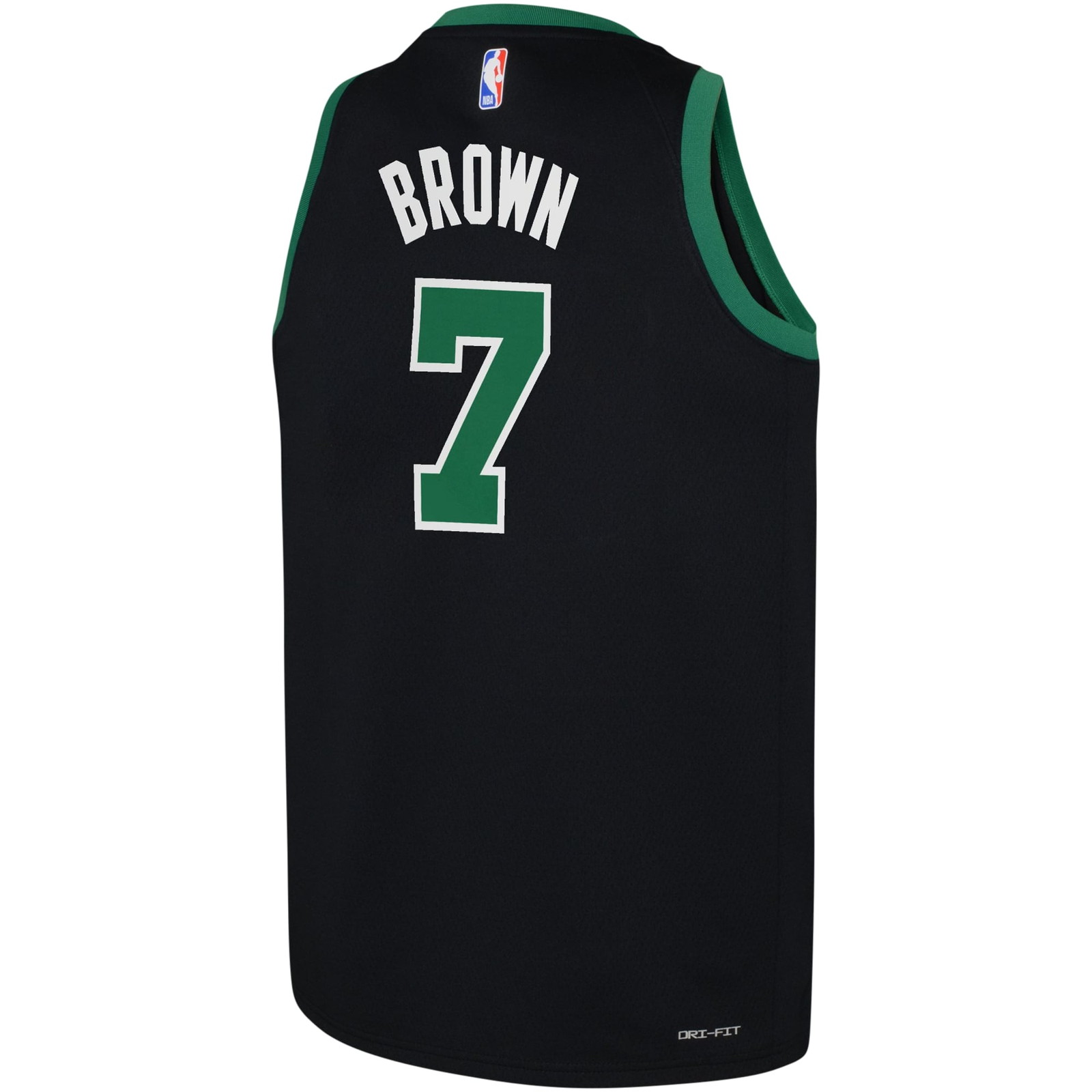 Jaylen Brown Boston Celtics Youth Swingman Jersey Statement Edition Black - back view