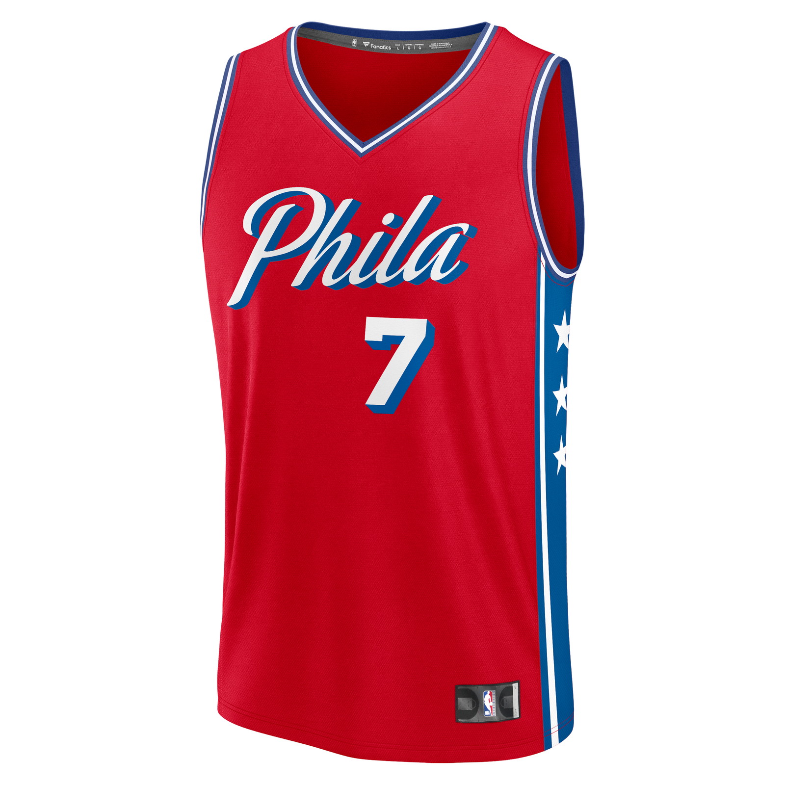 Jaylen Brown Philadelphia 76ers Fast Break Jersey Statement Edition Red - front view